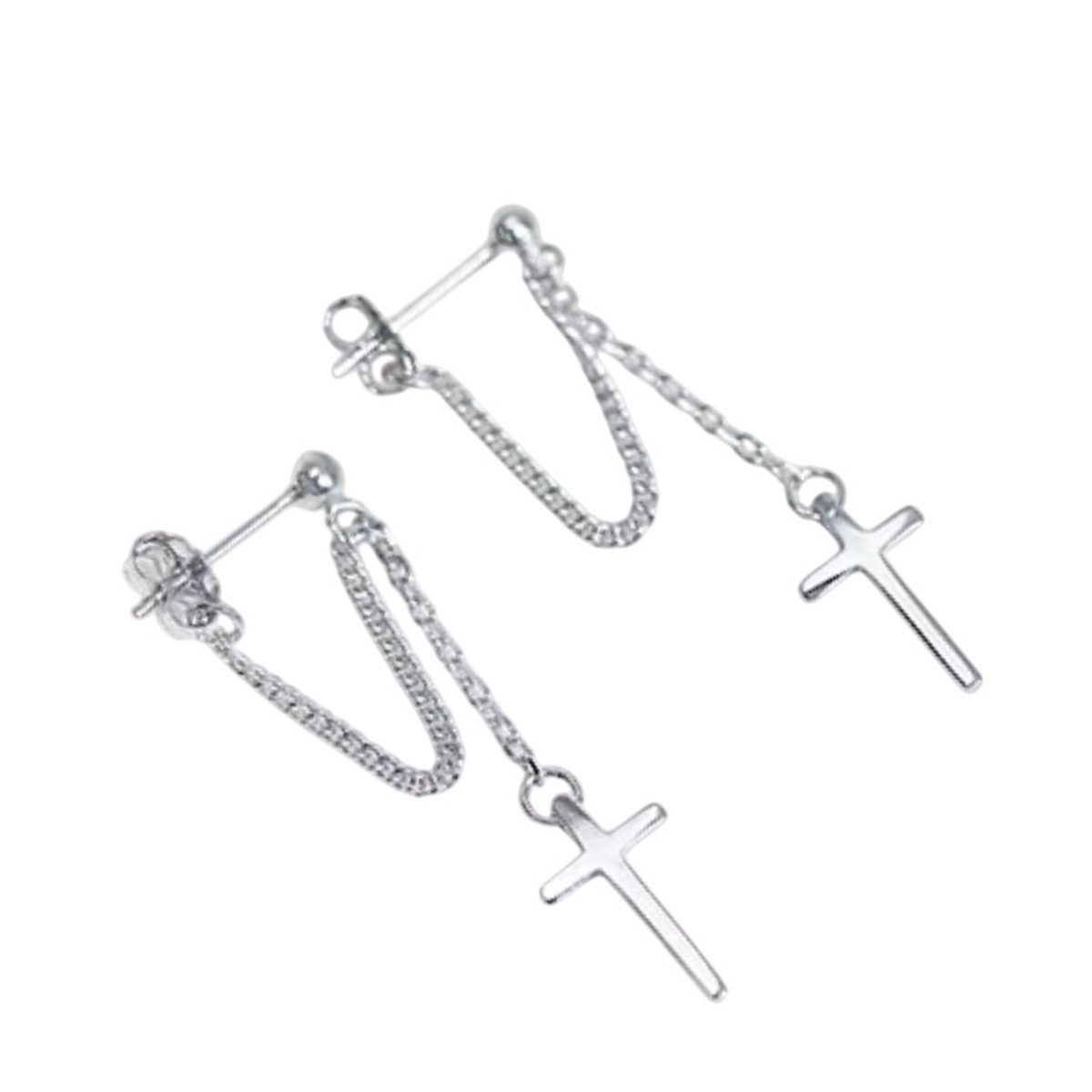 ELLAWIL Paar Ohrstecker Ohrringe Ohrschmuck Kreuzohrringe Jesuskreuz Kreuz günstig online kaufen