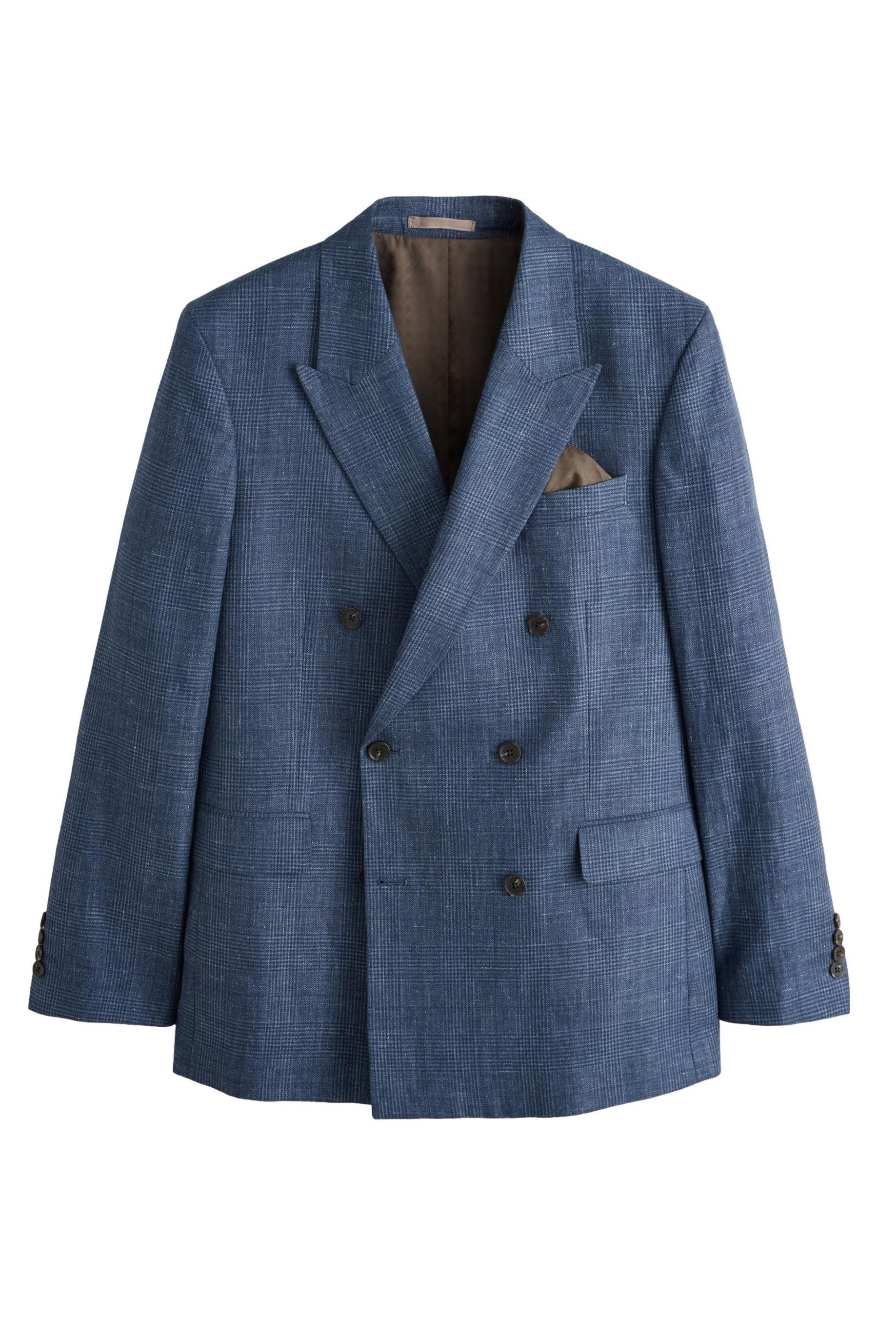 Next Jackenblazer N. Premium Karierter doppelreihiger Blazer (1-tlg)