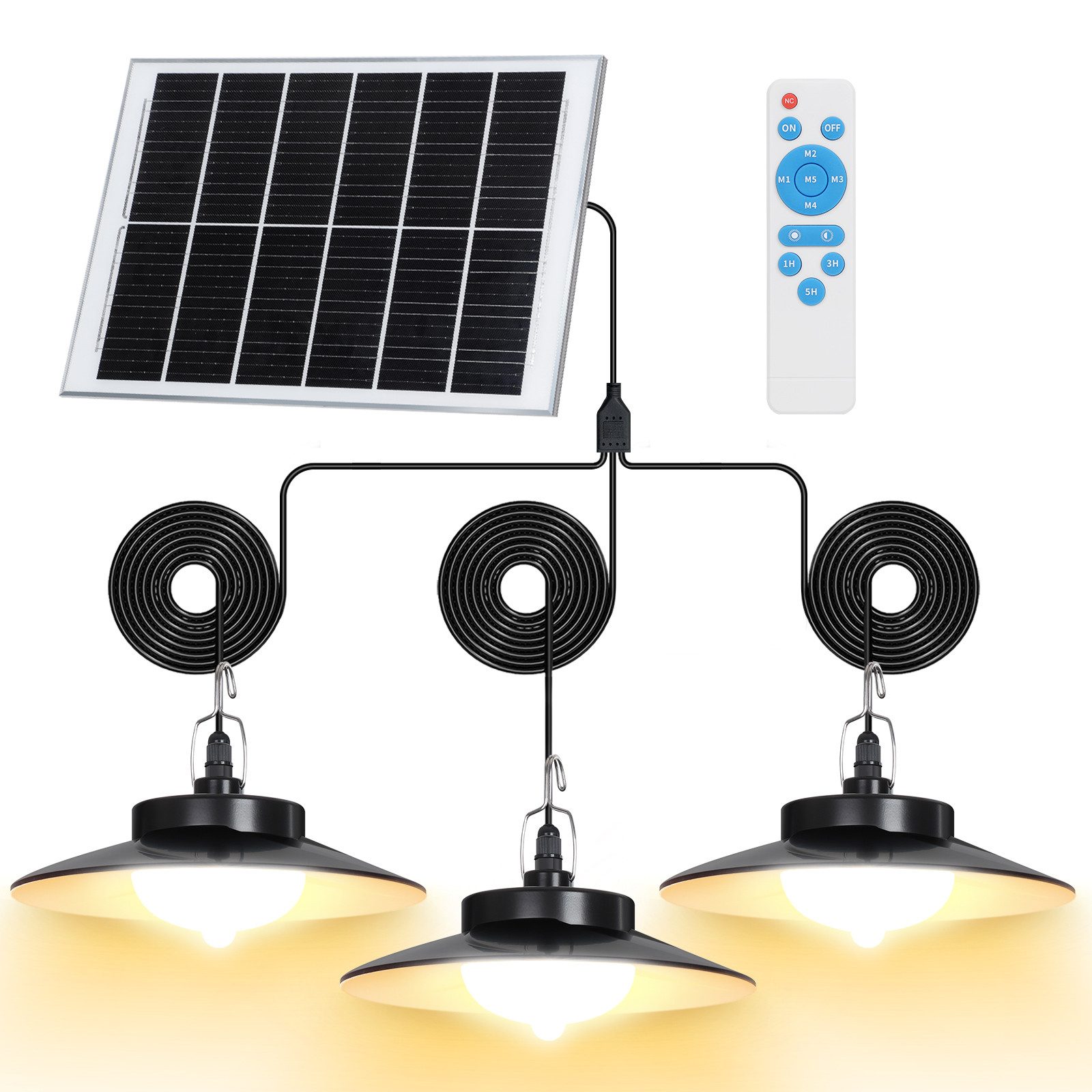 LMaxhome LED Solarleuchte Hängelampen Solar Deckenleuchte günstig online kaufen