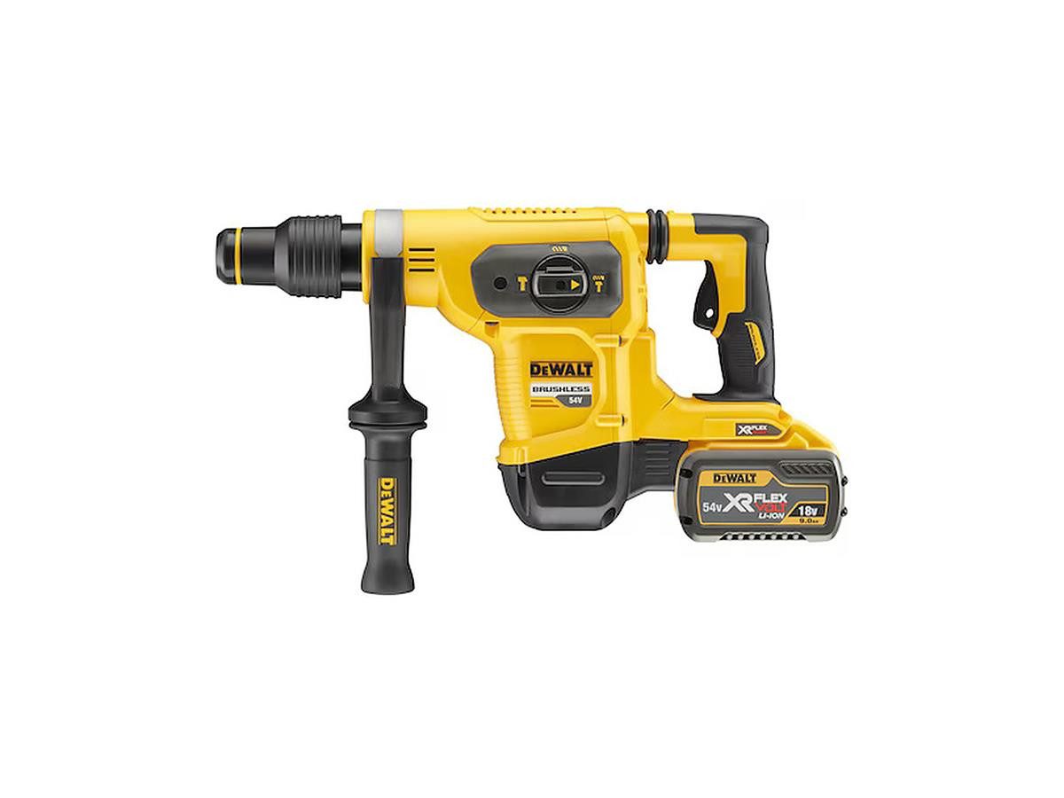 DeWalt Akku-Kombibohrhammer Flexvolt SDS-max, 54 V, max. 540 U/min, (Set, 5-tlg), mit 6,1 Joule und 2x 162 Wh Akku im Koffer
