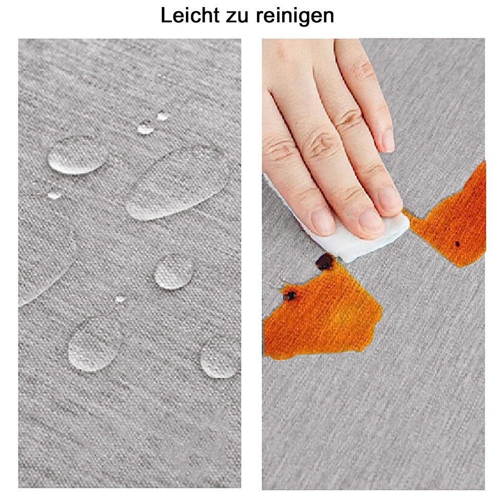 TUWENA Tischdecke Wasserdichte und schmutzabweisende runde Tischdecke