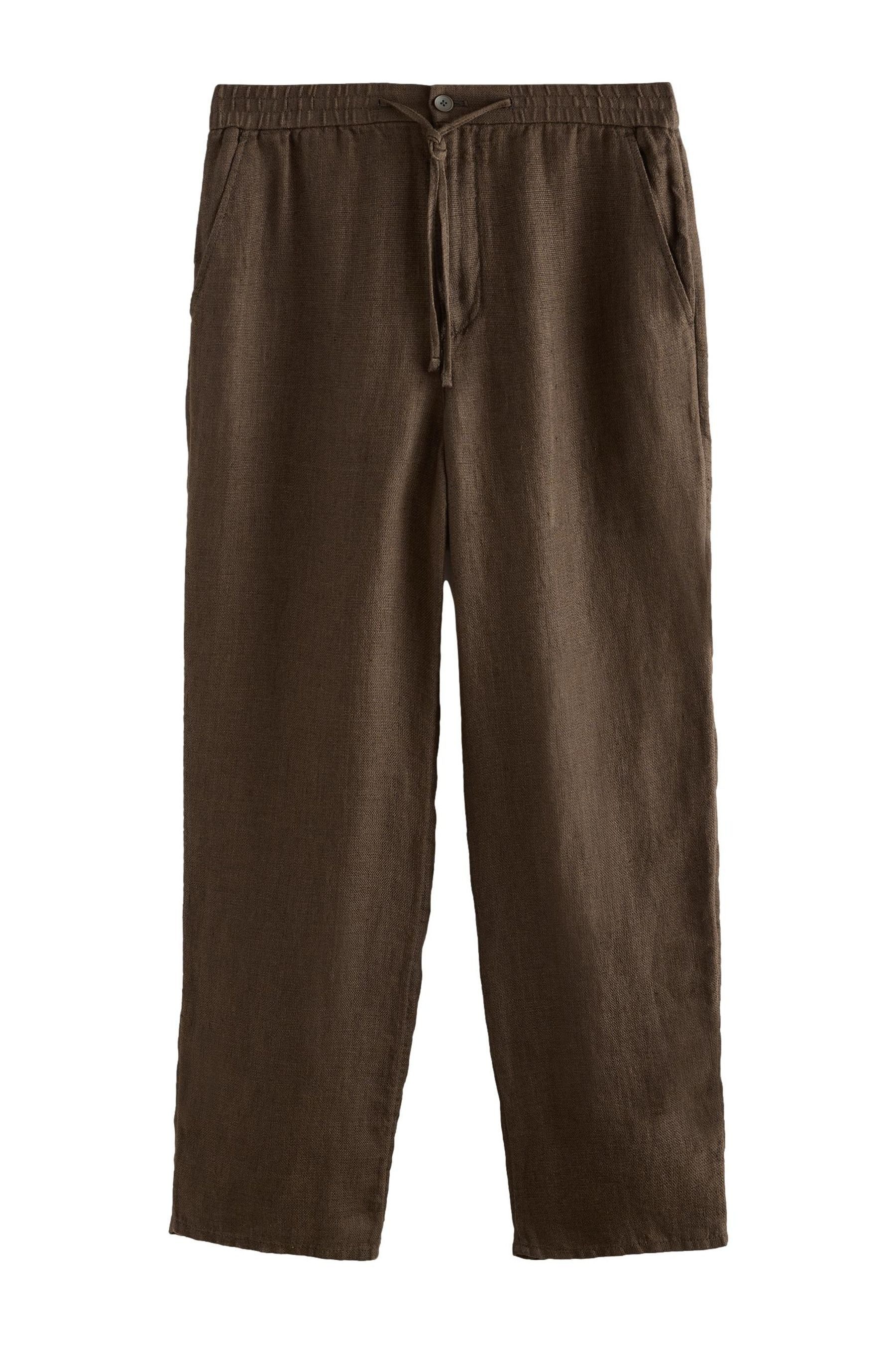 Next Dehnbund-Hose Signature Relaxed Fit strukturierte Leinen-Hose (1-tlg)