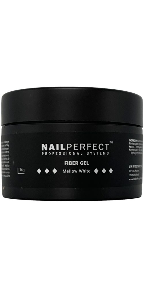 NailPerfect Haargel NailPerfect Fiber Gel Mellow White 14gr
