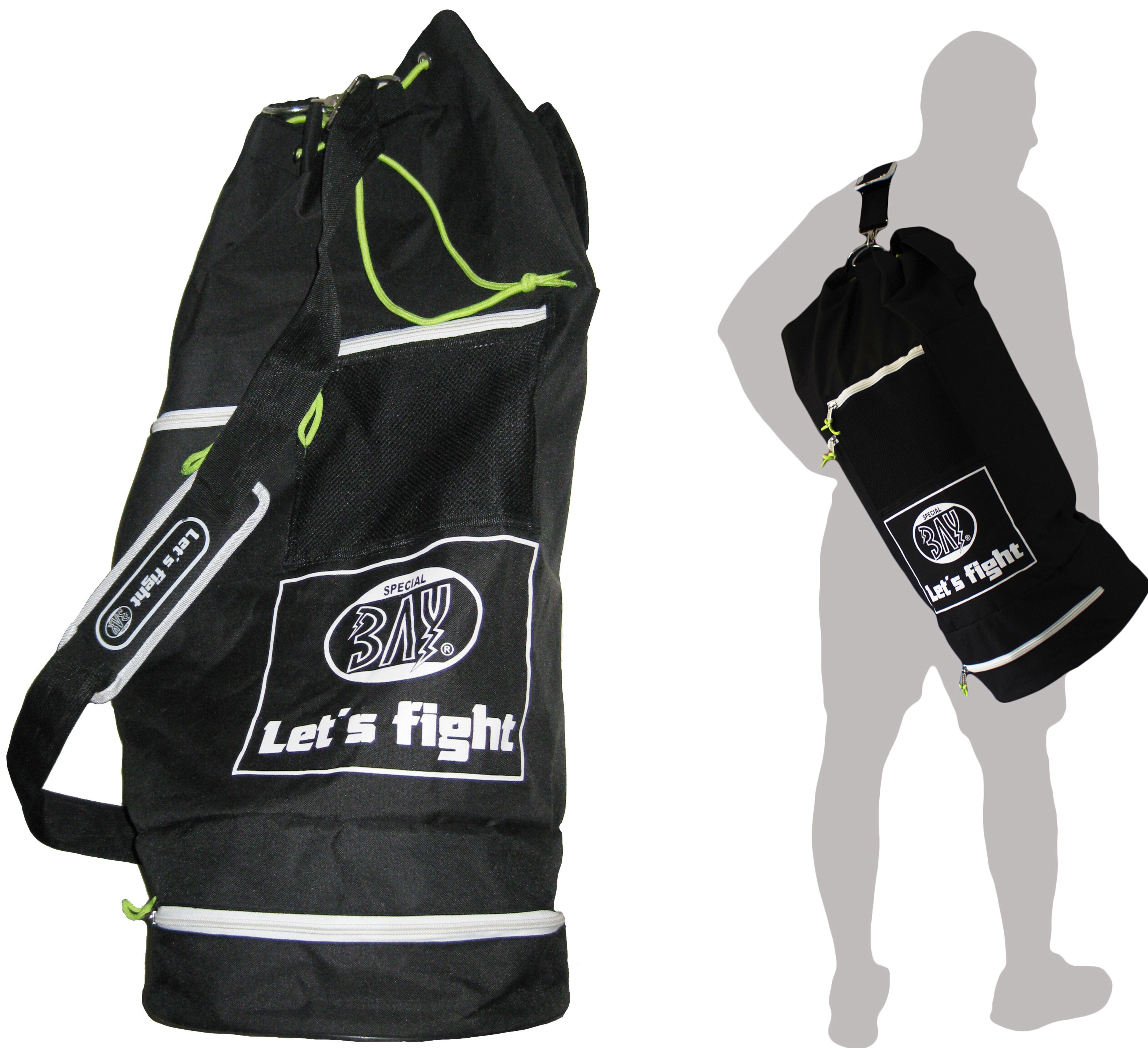 BAY-Sports Sporttasche Seesack Modern Let´s Fight günstig online kaufen