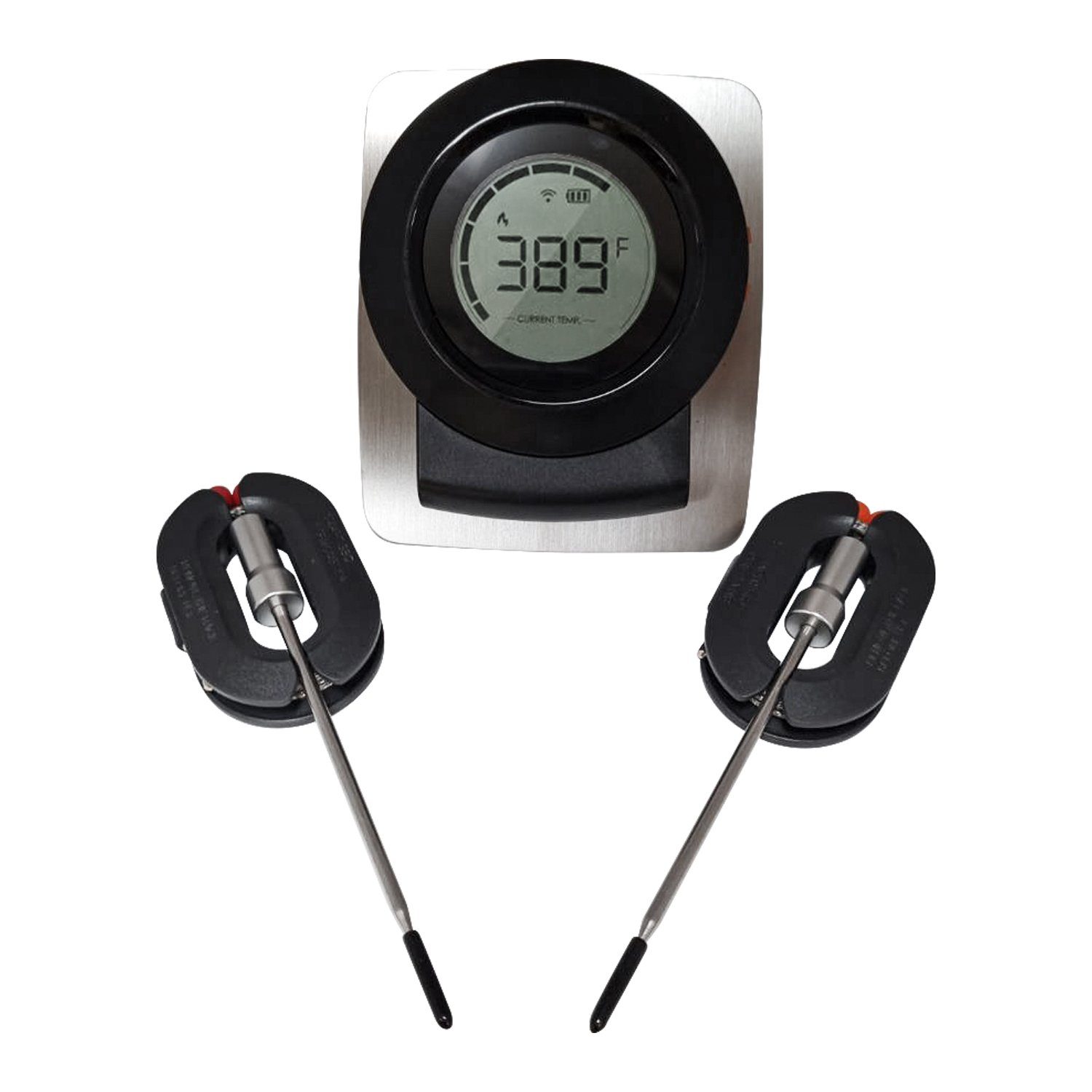 AsVIVA Grillthermometer Smart Wireless BBQ RedNeck Thermometer Bluetooth, App kompatibel, integrierte Alarmfunktion, integrierter Hitzeisolator
