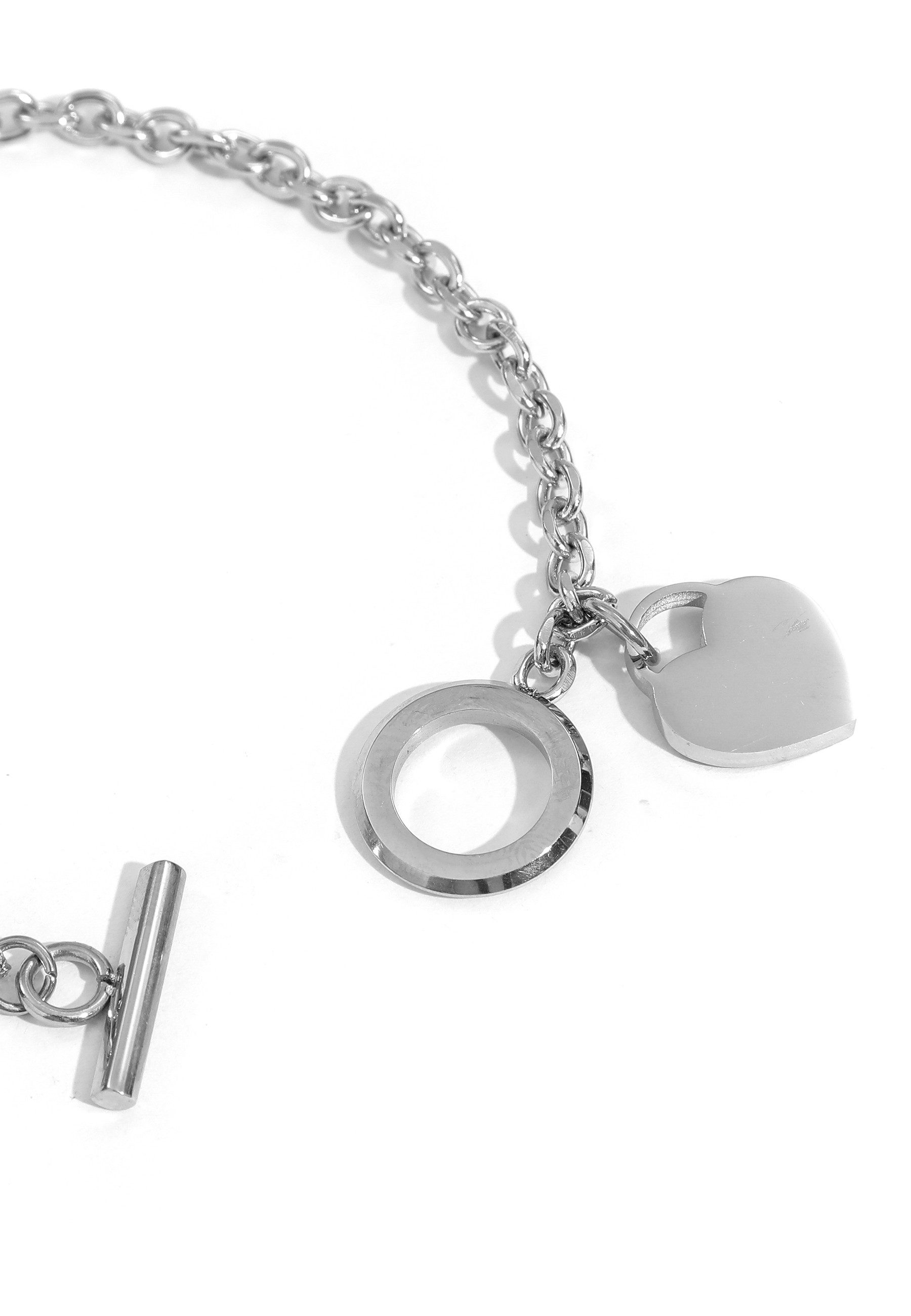 GOLDKLEIN Armband Edelstahl Herz Schmuck Armkette, Damen, inkl. Geschenkbox günstig online kaufen