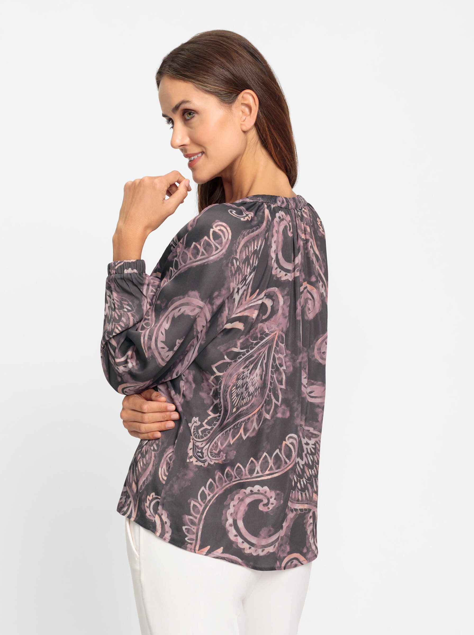 heine Klassische Bluse Druckbluse . günstig online kaufen