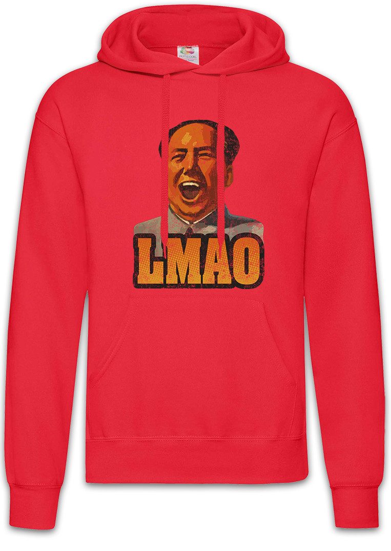 Hoodie LMAO Herren Hoodie Geek Nerd Mao Cat Cats Tse-Tung Sozialist Kommunist