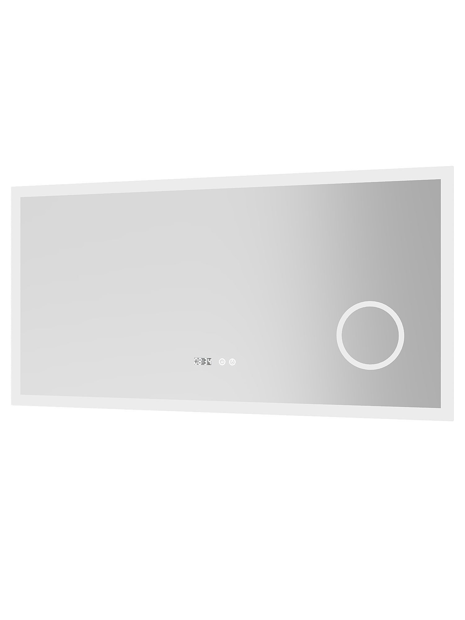 AQUALAVOS Badspiegel Badspiegel 100-160cm mit LED Beleuchtung Lichtspiegel Wandspiegel, Beschlagfrei, Kalt/Warm Licht, dimmbar, Helligkeit-Speicherfunktion – Bild 3 von 5