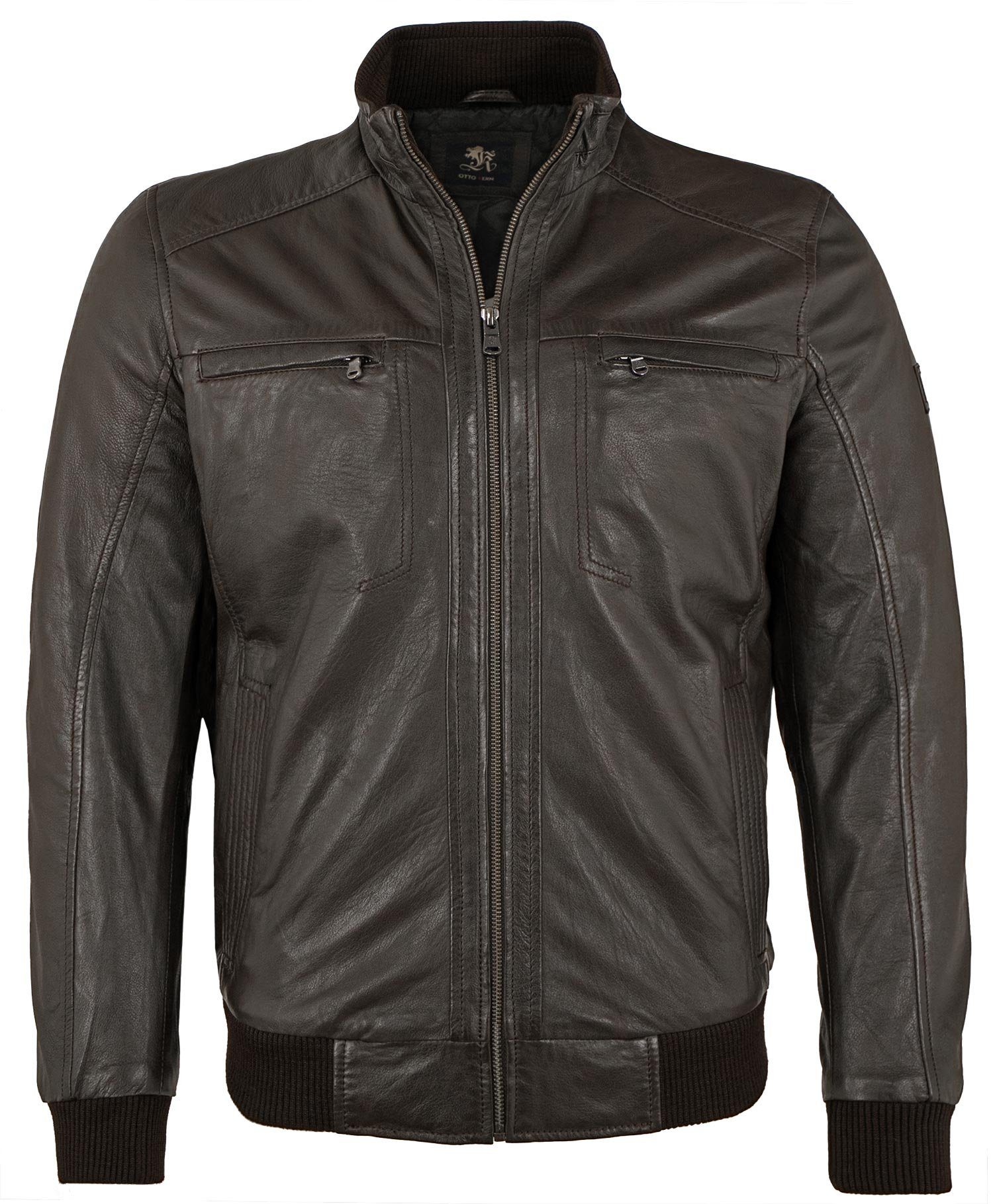 Otto Kern Lederjacke OK-101 Echtleder Herren Lederjacke Blouson Lammnappa d günstig online kaufen