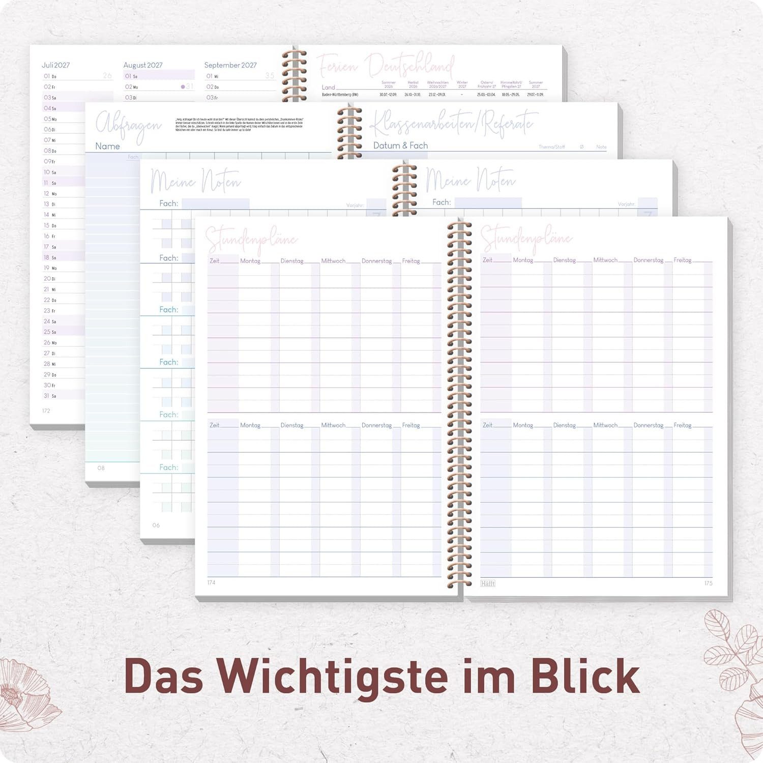 Häfft Schülerkalender College-Timer 2026/2027 / A5 – Bild 5 von 5