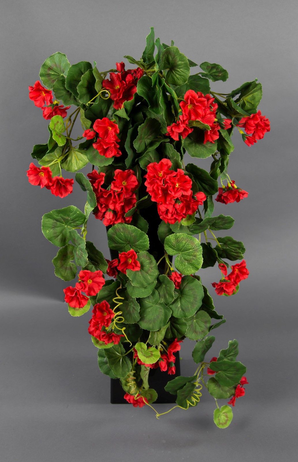 Kunstblume Geranienhänger 70cm ZF Kunstpflanzen Hängegeranie künstliche Geranie, Seidenblumen Roß, Höhe 70 cm, Rot