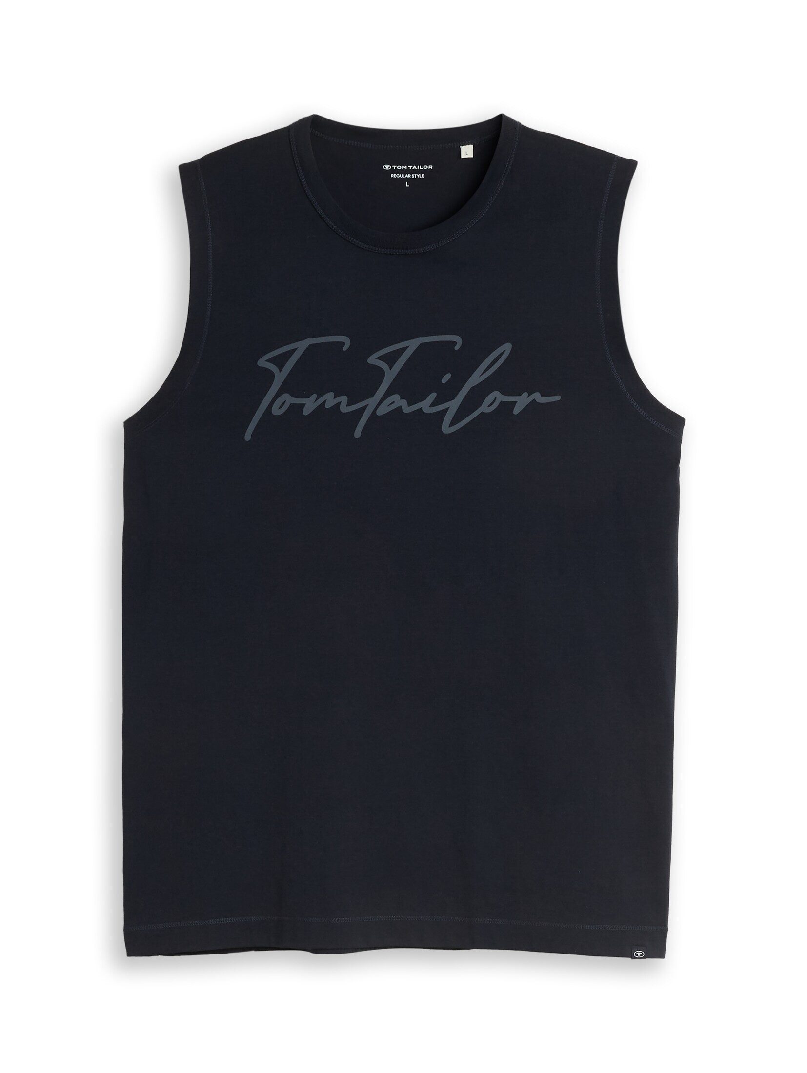 TOM TAILOR Tanktop T-Shirt Tanktop mit Logo-Print
