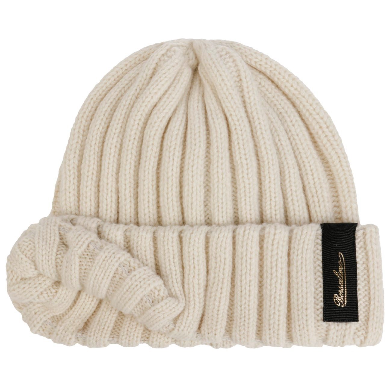 Borsalino Beanie (1-St) Umschlagmütze mit Umschlag, Made in Italy