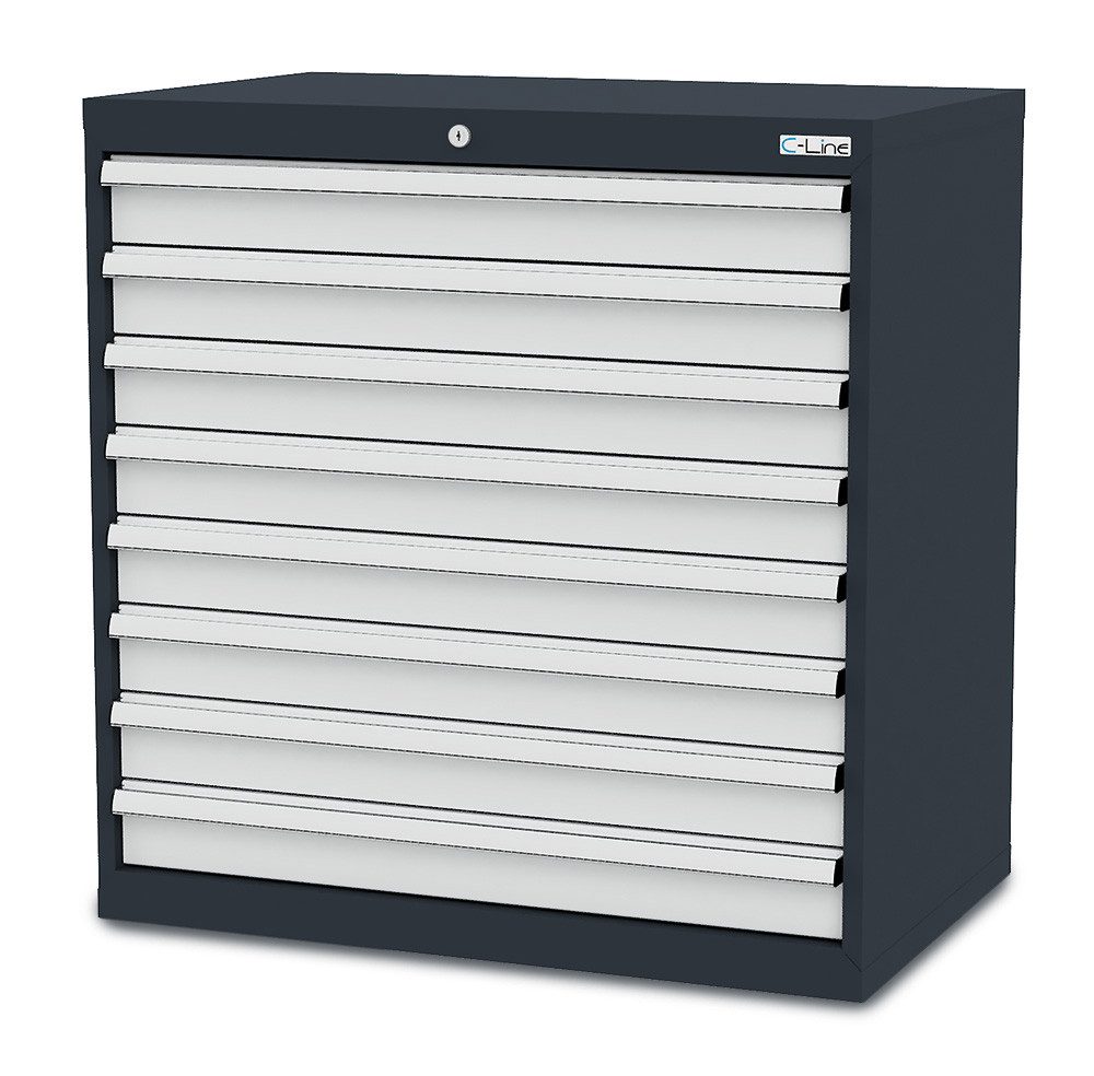 Simplaflex Werkzeugschrank Simplaflex Schubladenschrank, 8 Schubladen, BxTxH 900x575x920 mm