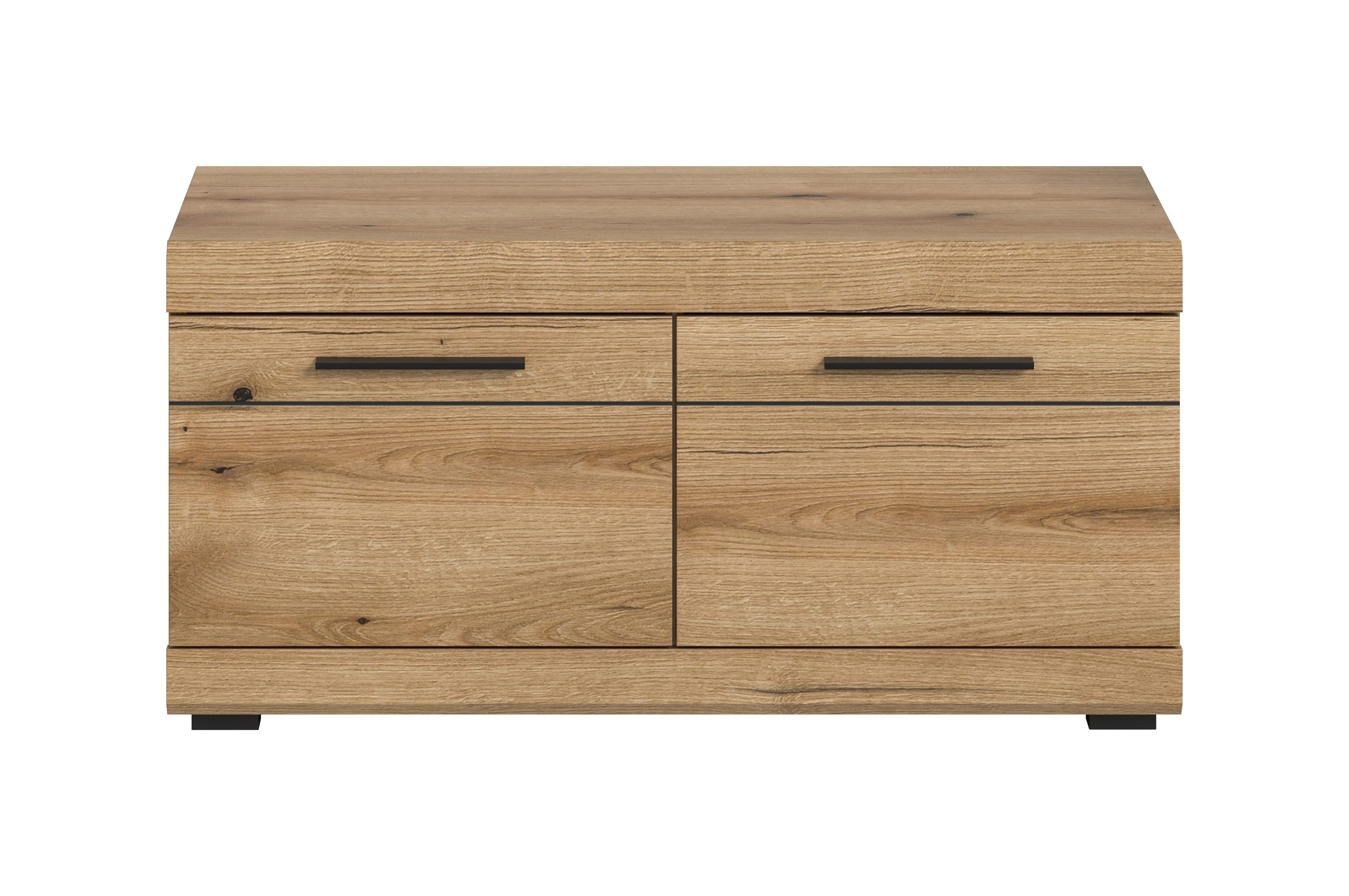 freiraum Schuhbank Scout, 2 Türen, 4 Fächer, Evoke Eciher Dekor - 90x44x40cm (BxHxT)