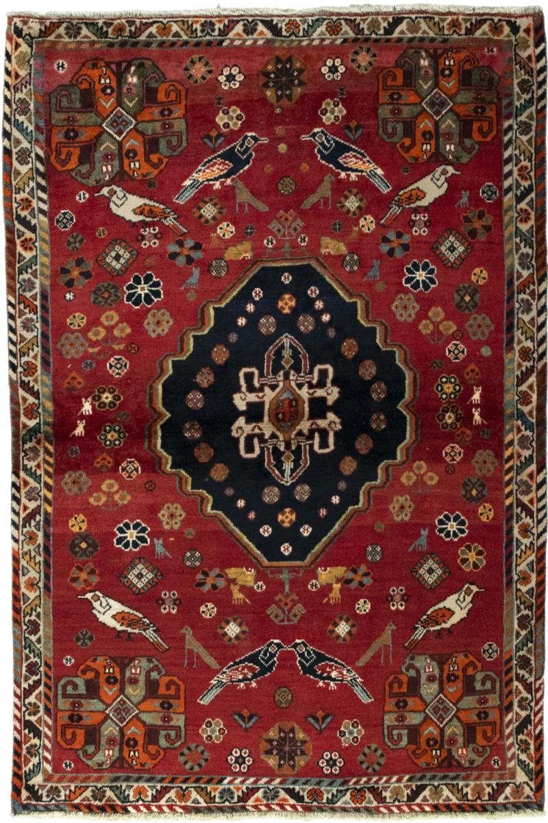 Orientteppich Shiraz 126x186 Handgeknüpfter Orientteppich / Perserteppich, Nain Trading, rechteckig, Höhe: 10 mm