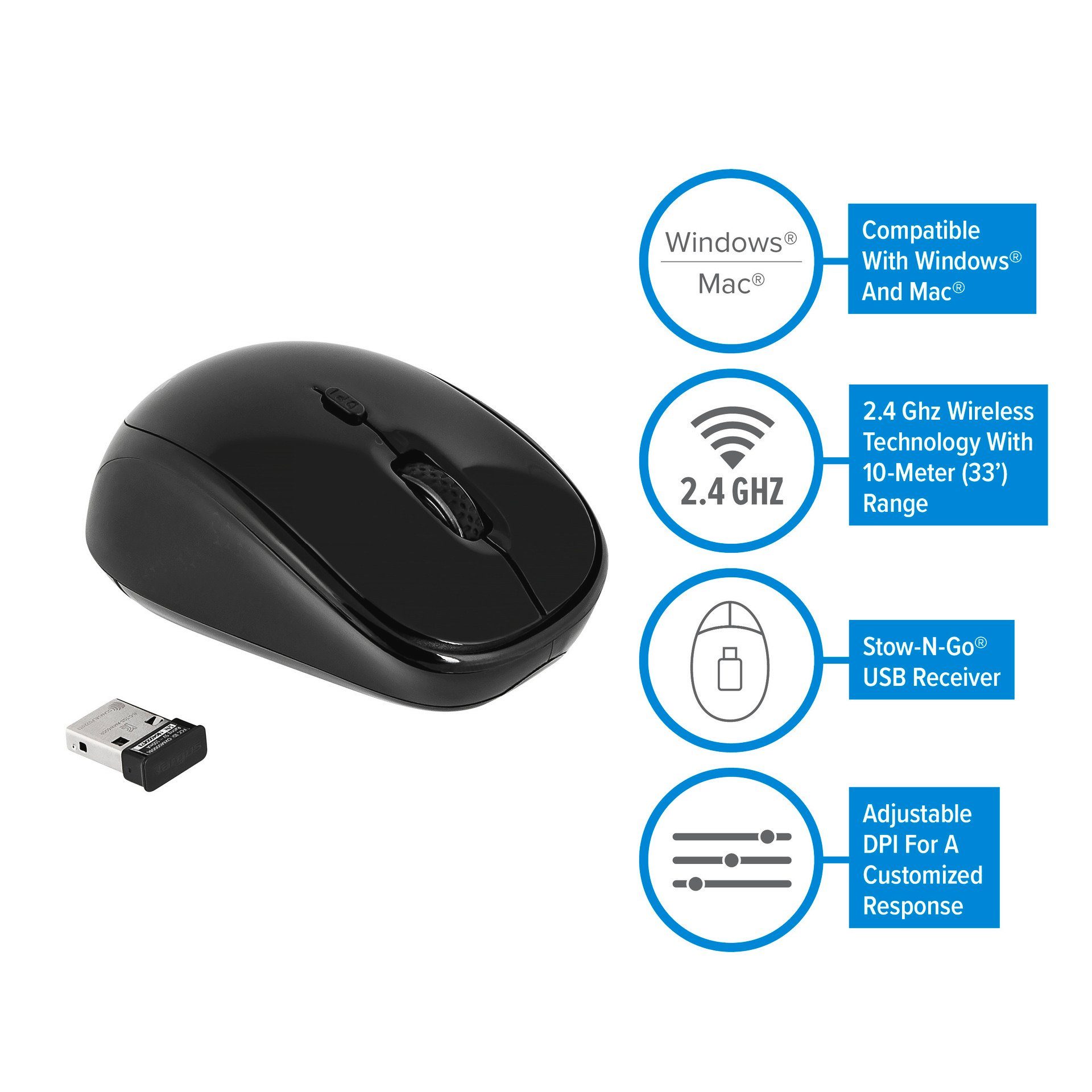 Wireless Blue Trace Mouse Maus