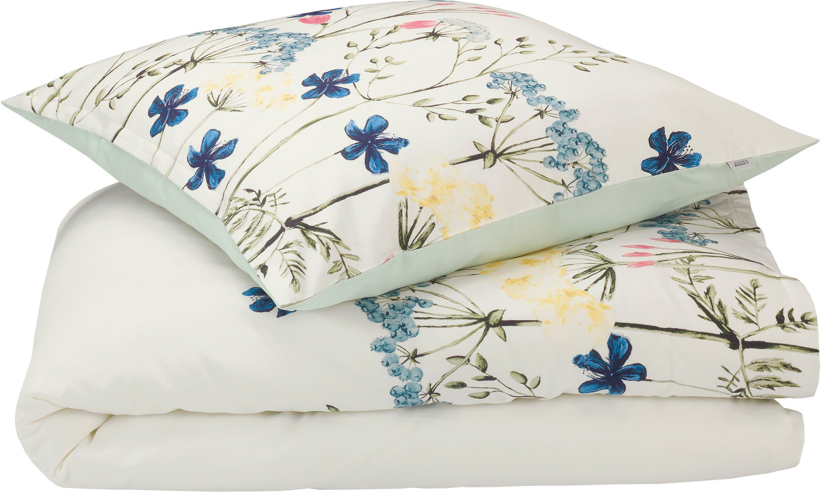 SCHÖNER WOHNEN-Kollektion Bettwäsche Hopeful, Satin, 2 teilig, Satin Qualität