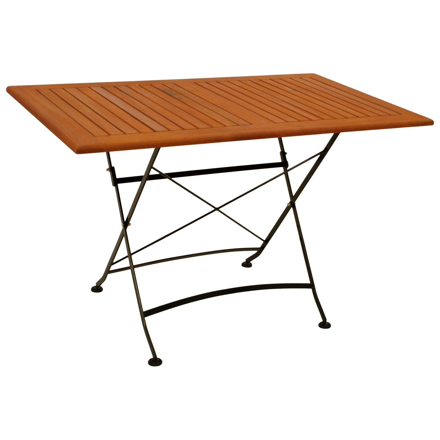 DEGAMO Gartentisch HOFGARTEN (1St), 70x120cm rechteckig, Stahl schwarz