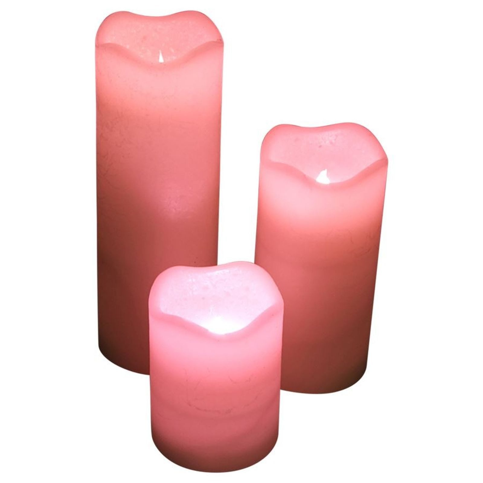 BURI Kugelleuchte 3er-Set LED-Wachskerzen mit Farbwechsler & Fernbedienung flackernd – Bild 5 von 5