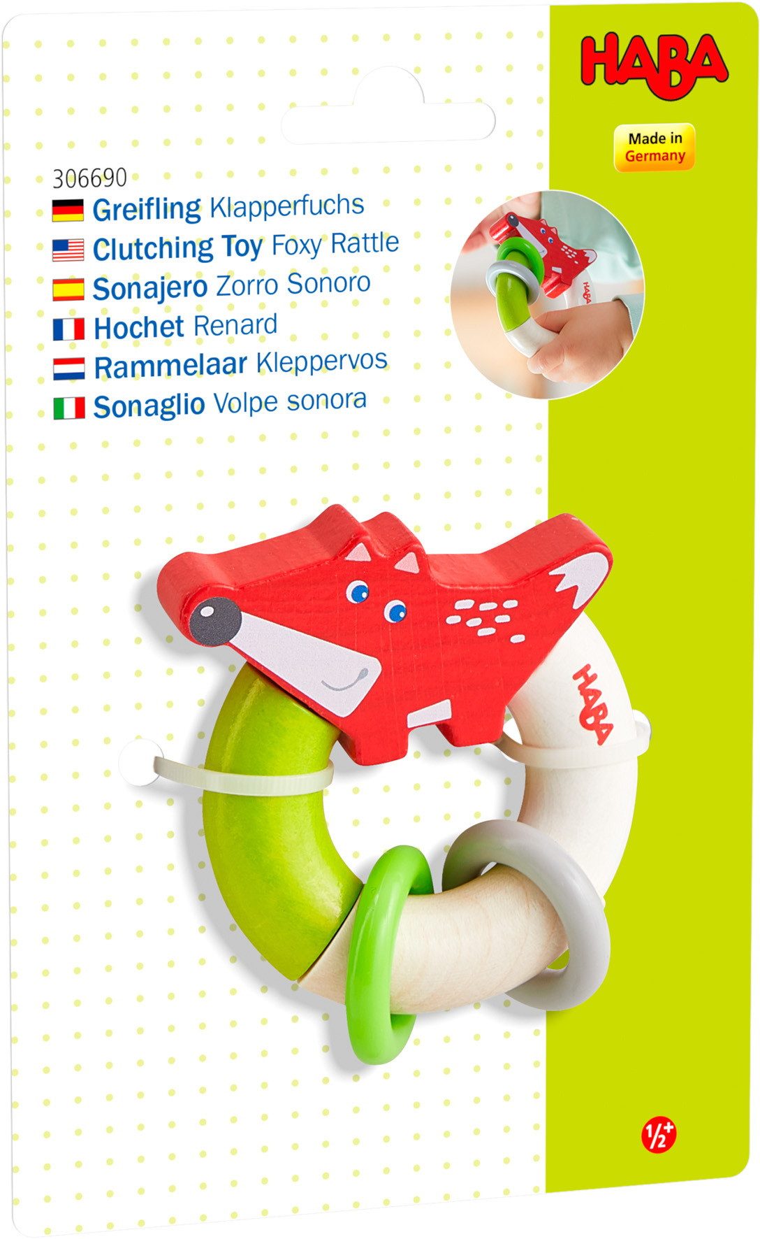 Greifspielzeug Babywelt Greifling Klapperfuchs 1306690001