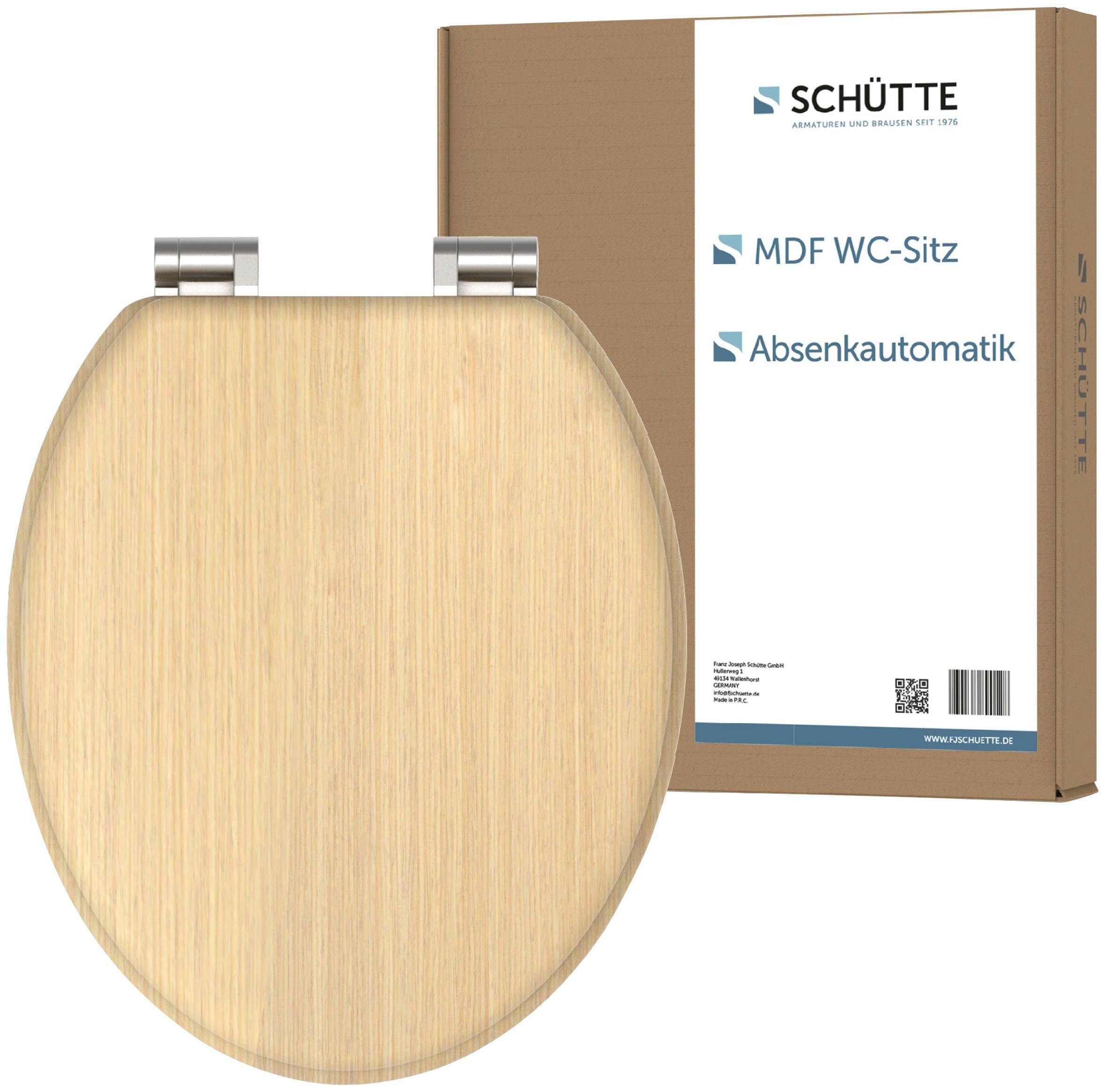 Schütte WC-Sitz NATURAL WOOD, Toilettendeckel, mit Absenkautomatik günstig online kaufen
