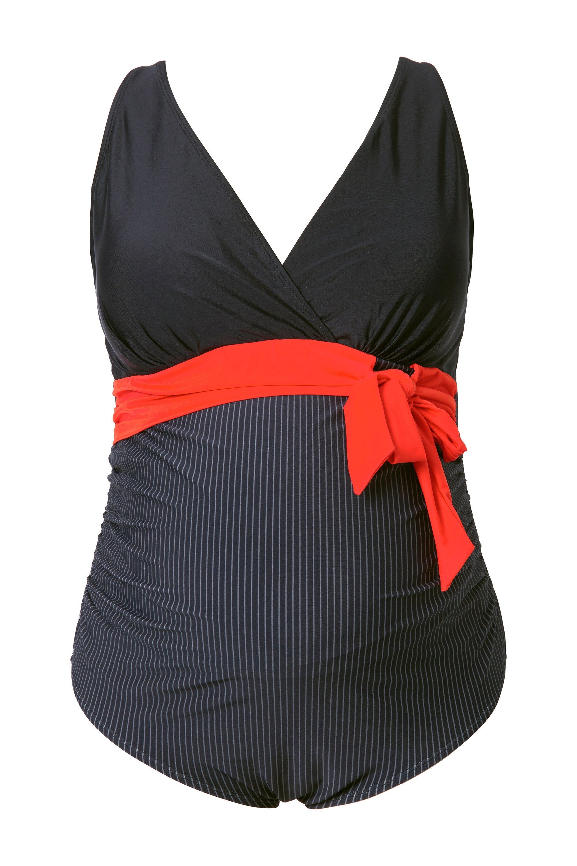 Ulla Popken Badeanzug Bellieva-Badeanzug Softschalen Zierschleife günstig online kaufen