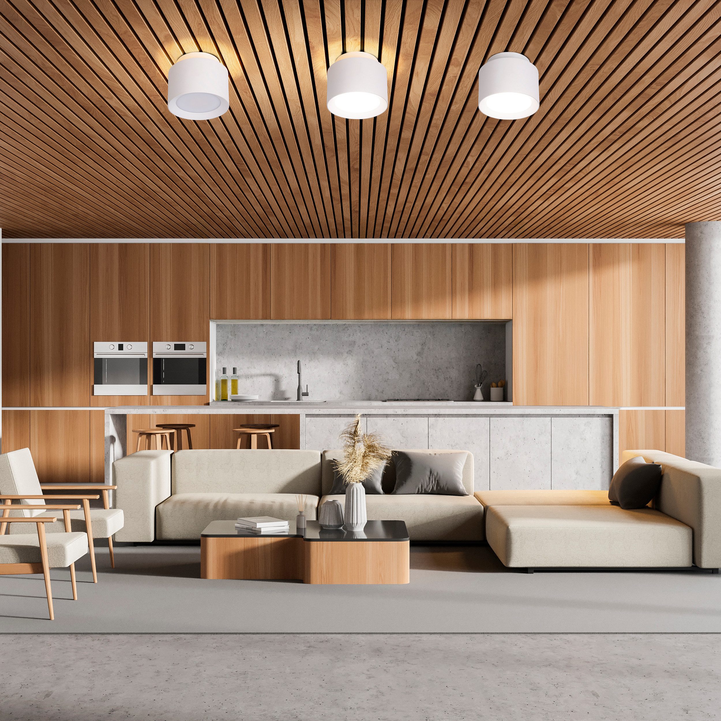 näve LED Deckenleuchte Trimes, Dimmfunktion, Memoryfunktion, Nachtlichtfunk günstig online kaufen