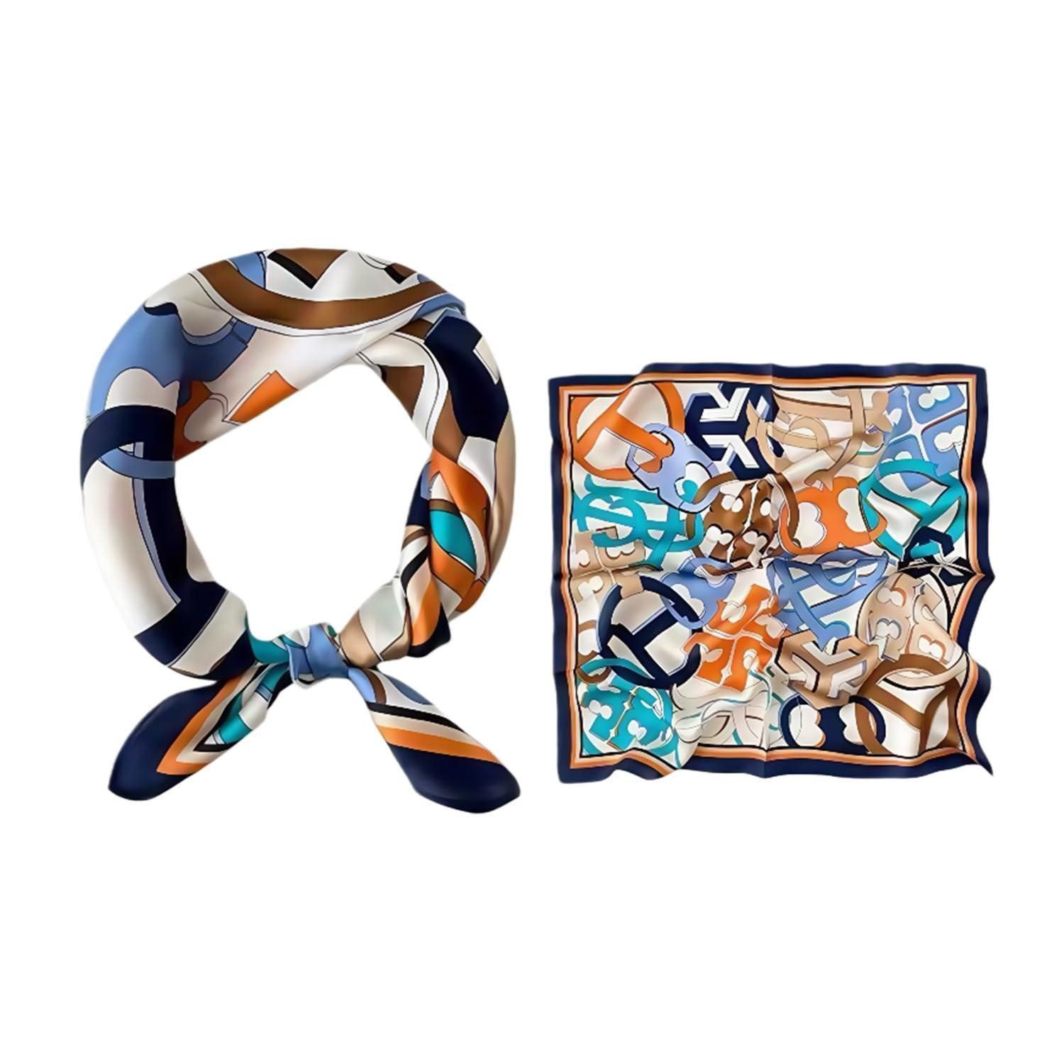 LuxusKollektion Bandana Bandana Tuch Seide Gefühl Satin Schal 70x70cm A,B