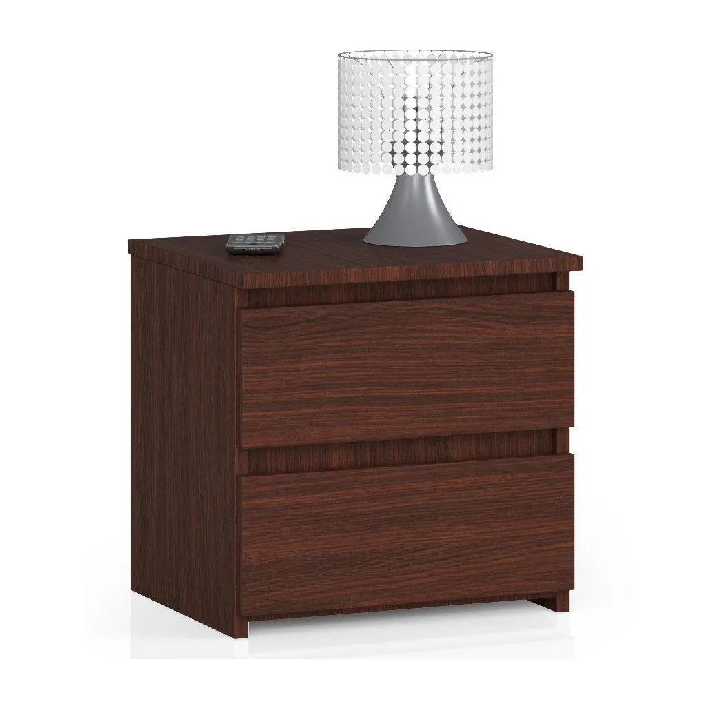 Raumhirsch Furniture Nachttisch praktisch & stilvoll - Nachtschrank - Nachtkommode, Maße: 40x40x35 cm, 2 Schubladen, Soft-Close