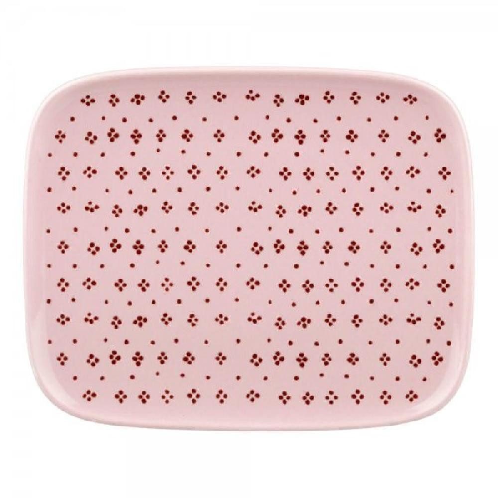 Marimekko Frühstücksteller Teller Oiva Muija Light Pink Chestnut (15x12cm)