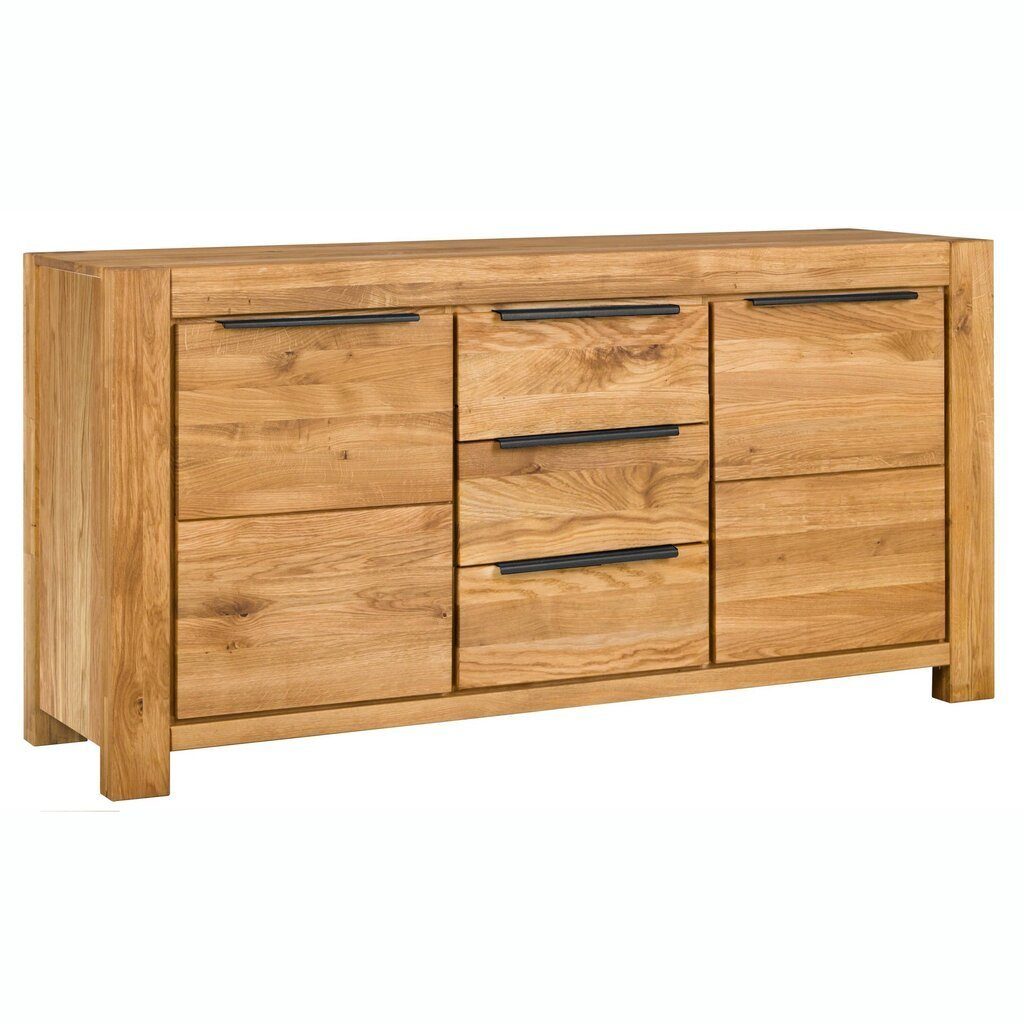 BENEDO MÖBEL Sideboard Wildeiche Sina Schubkästen Mittig