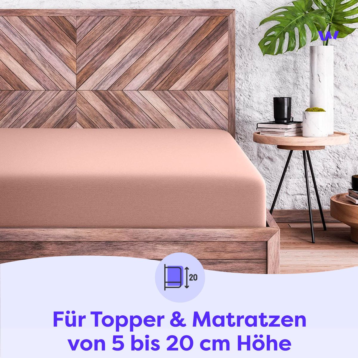Wolkenfeld Spannbettlaken 100% Baumwolle - Superweiches günstig online kaufen