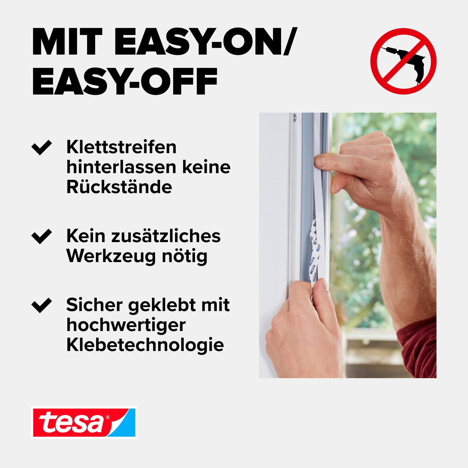 Thumbnail - tesa Insektenschutz-Fensterrahmen Insect Stop Comfort Fliegengitter für Fenster- Insektenschutz Rollo, (Packung, 1-St., ...