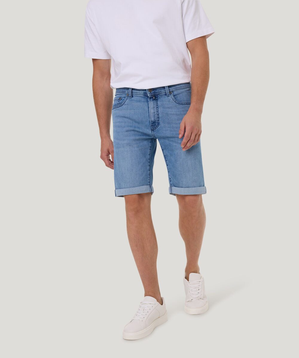 Pierre Cardin Jeansshorts Sisteron mit Dornschlaufe günstig online kaufen