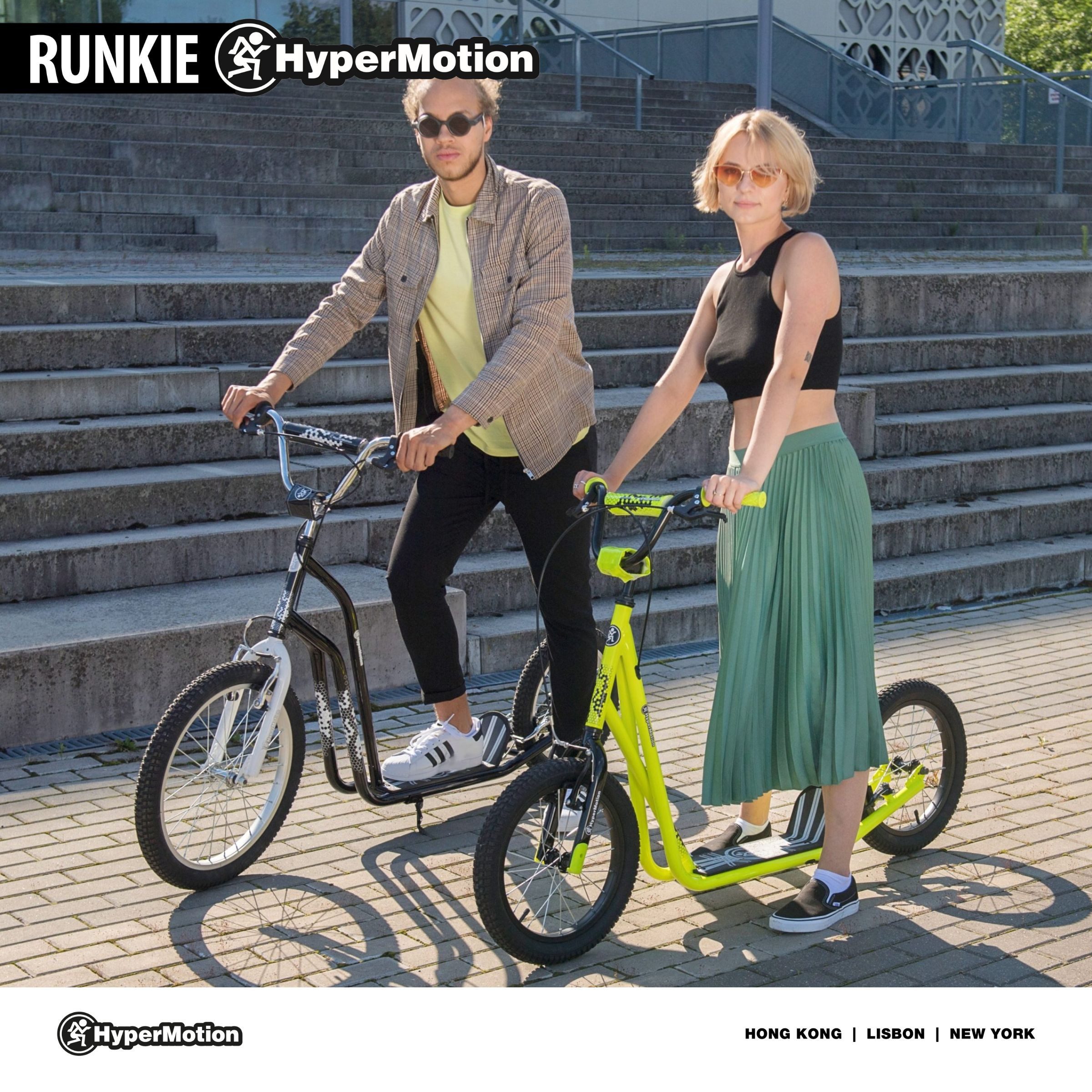 HyperMotion Scooter HyperMotion City Scooter mit Luftreifen 16 Zoll, 15KM