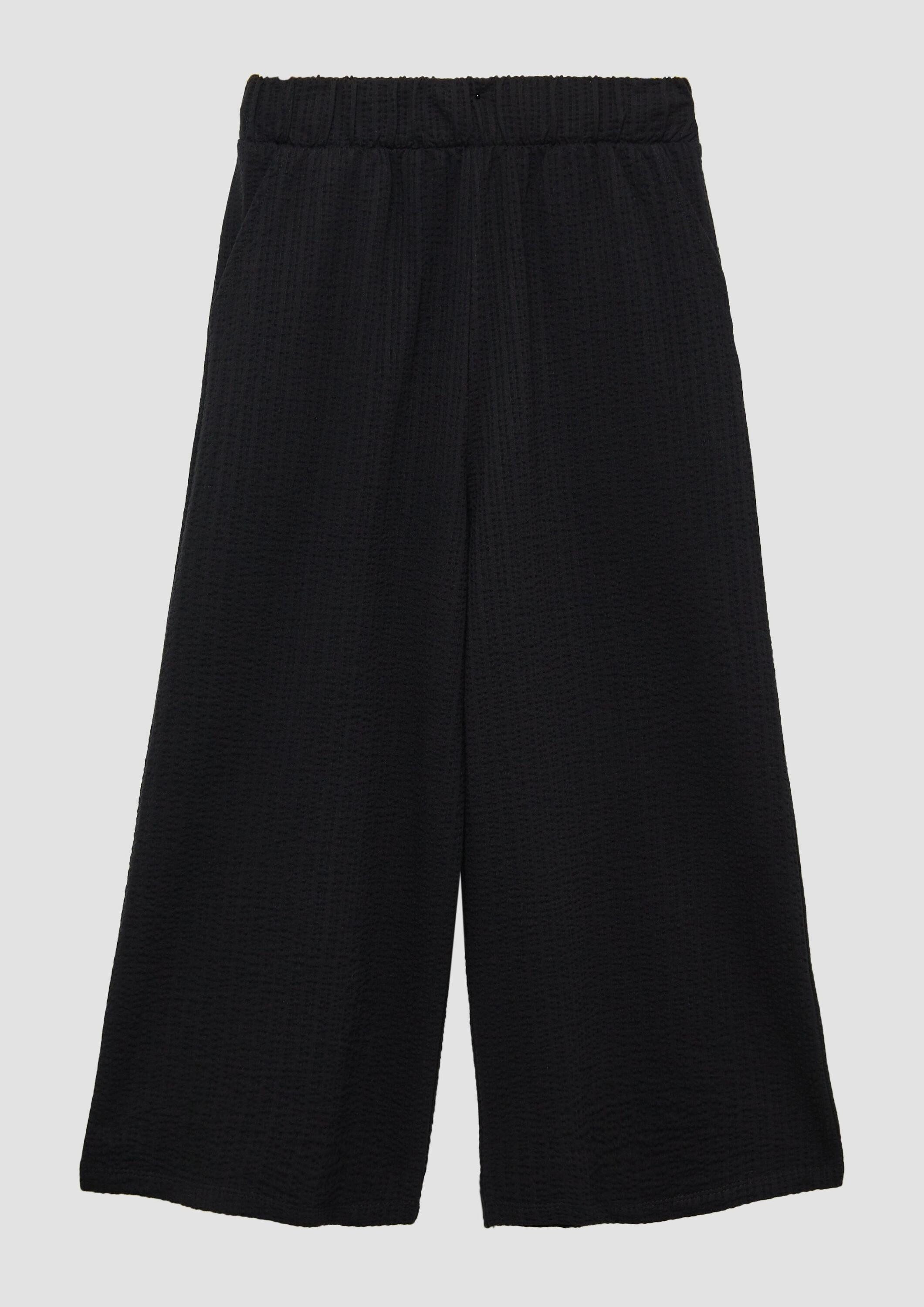 s.Oliver Culotte Leggins Strukturierte Culotte im Loose Fit