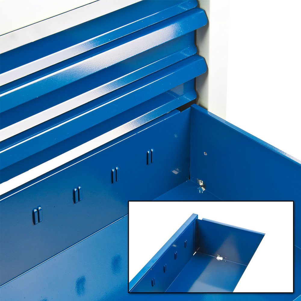 erhältlich Schubladen, ADB 6 Stahl drei Schubladenschrank Mehrzweckschrank mit lichtgrau/lichtblau ADB Farben aus in