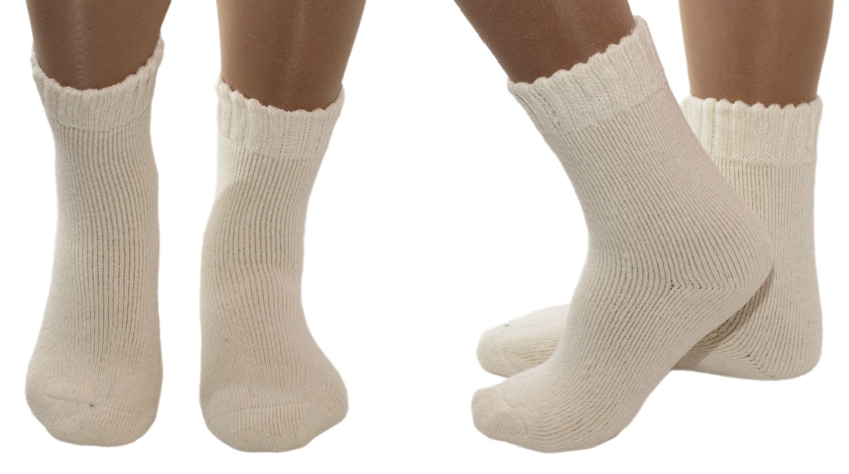Antonio Socken 3 Paar Wollsocken Socken Strümpfe Damen Weiß Lila Grau Meliert 39-42 – Bild 3 von 5