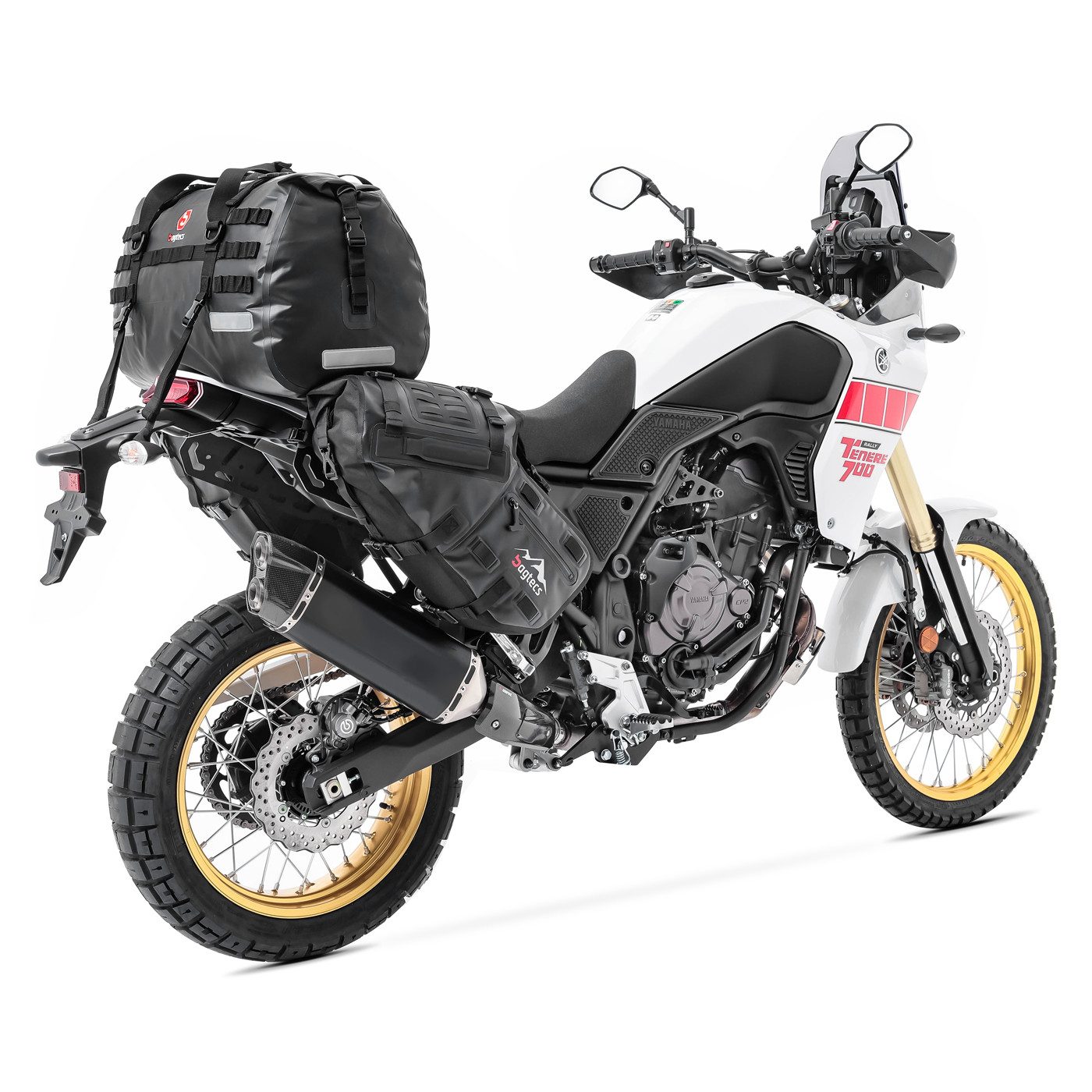 Bagtecs Reisetasche Set Satteltaschen + Seitenträger für Yamaha Tenere 700 / Rally 19-26