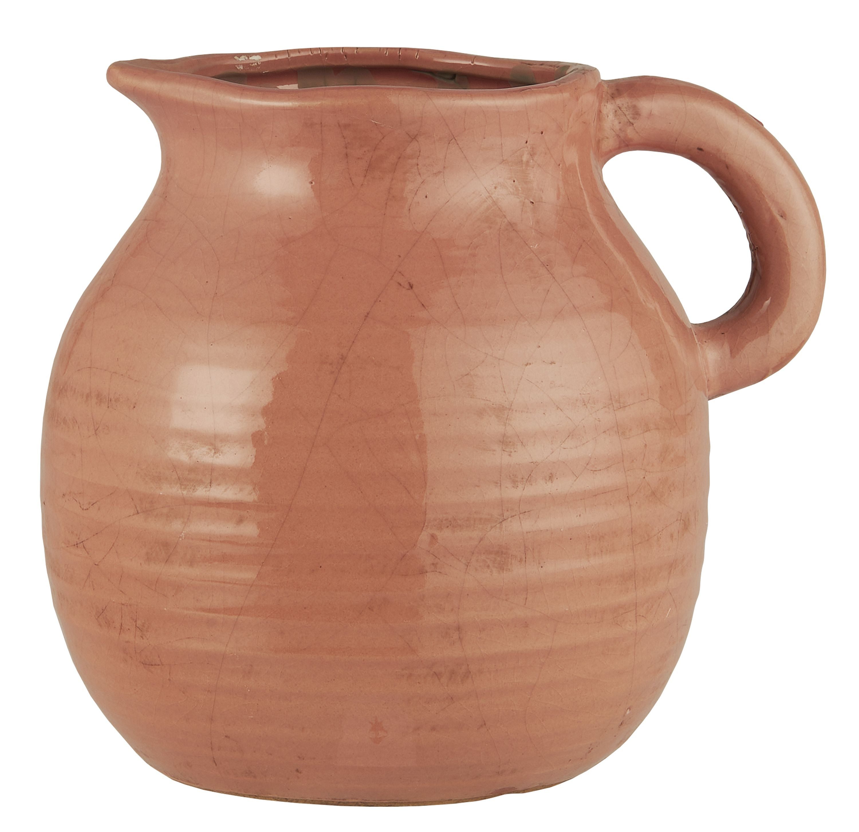 Ib Laursen Dekovase Ib Laursen - Vase Blumenvase mit Henkel H 16,5 cm Keramik 1383-37
