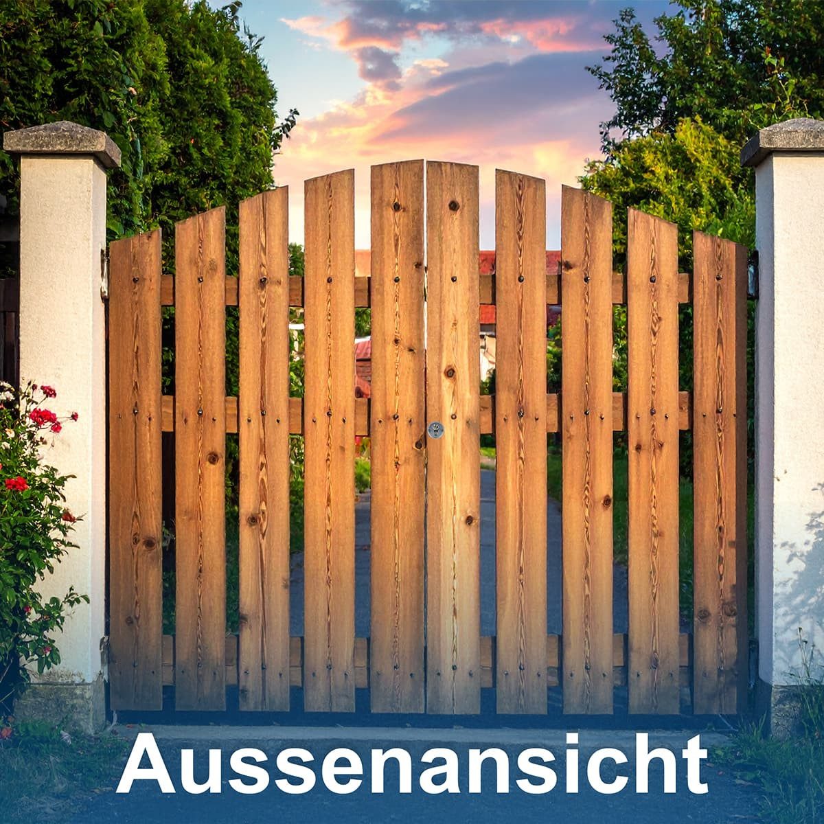 MS Beschläge Kastenschloss Kastenriegelschloss Aufschraubschloss DIN li / re »PZ«, Dornmaß 60 mm, mit Flachschließblech, Türschloss Stahl verzinkt - 2-tourig – Bild 4 von 5