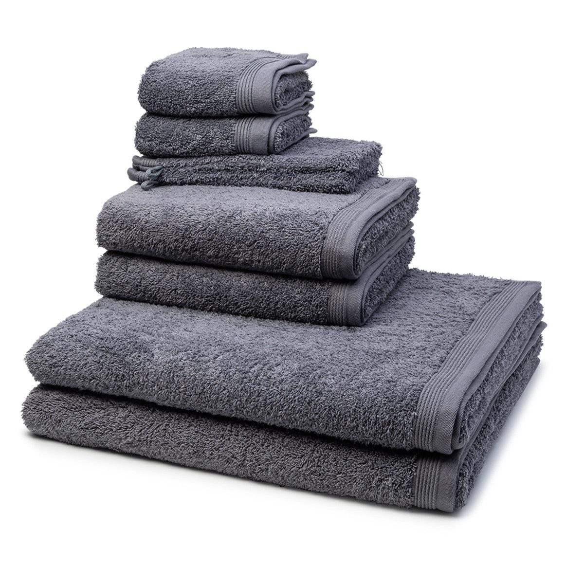 Möve Handtuch Set Superwuschel, Walkfrottee (Spar-Set, 8-St), 2 X Wasch- 2 X Gäste- 2 X Dusch- 2 X Handtuch im Set - Baumwolle