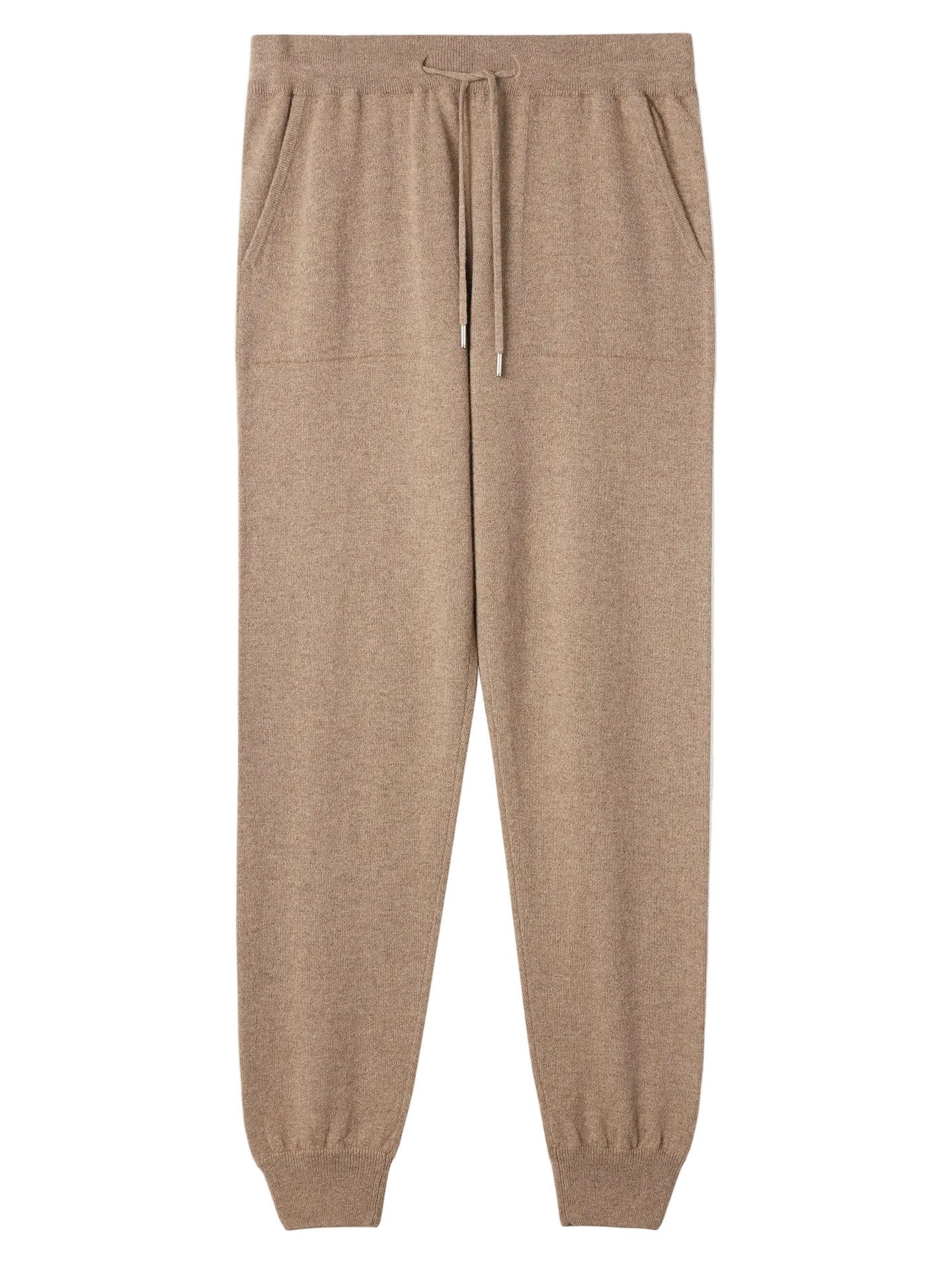 Jogger Pants Naturfarbe Kaschmir-Joggingshose mit Bündchen