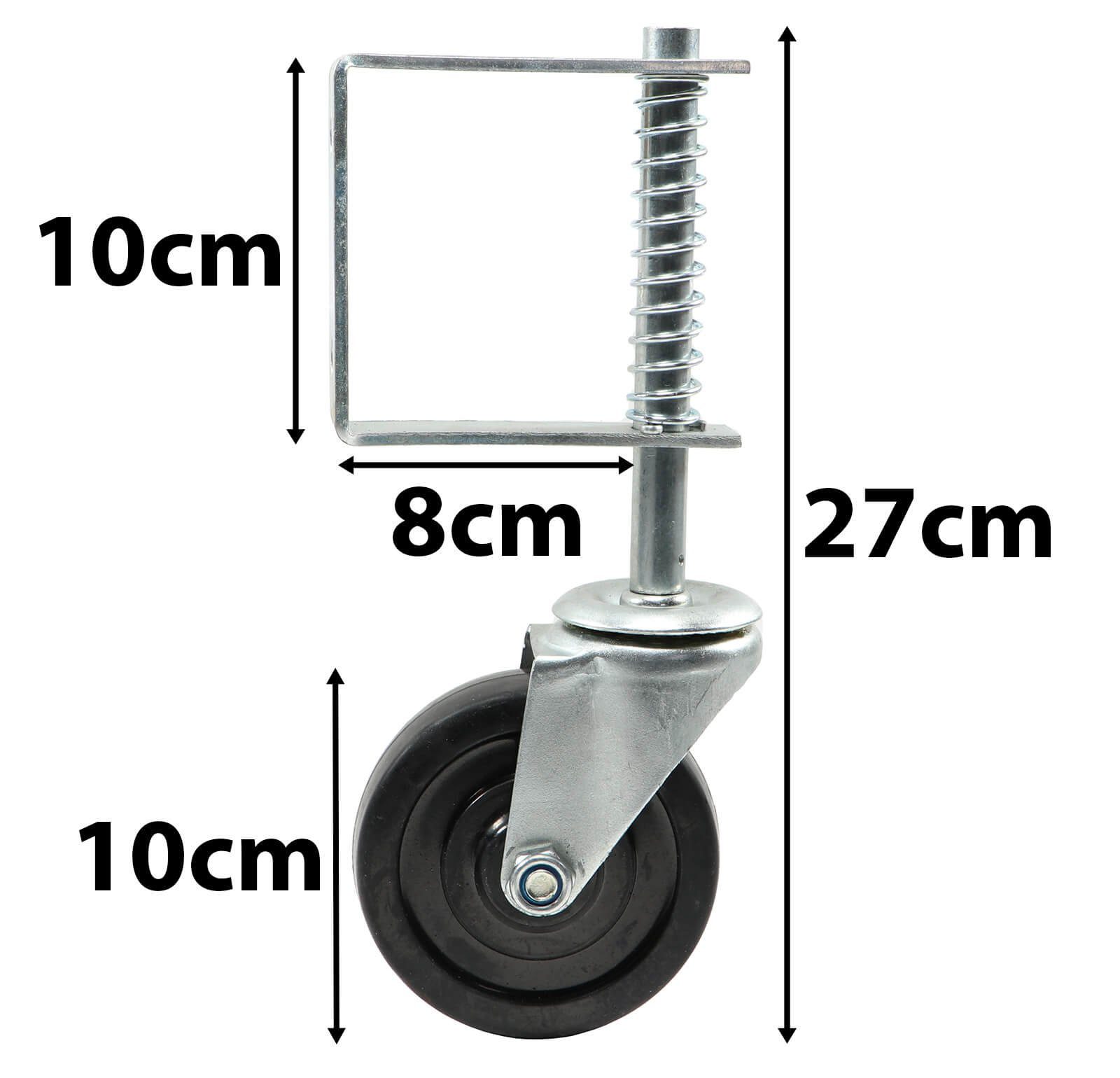 FIXMAN Torbeschlag Gefederte Laufrolle für Schiebetore bis 57kg Schiebetor Rolle