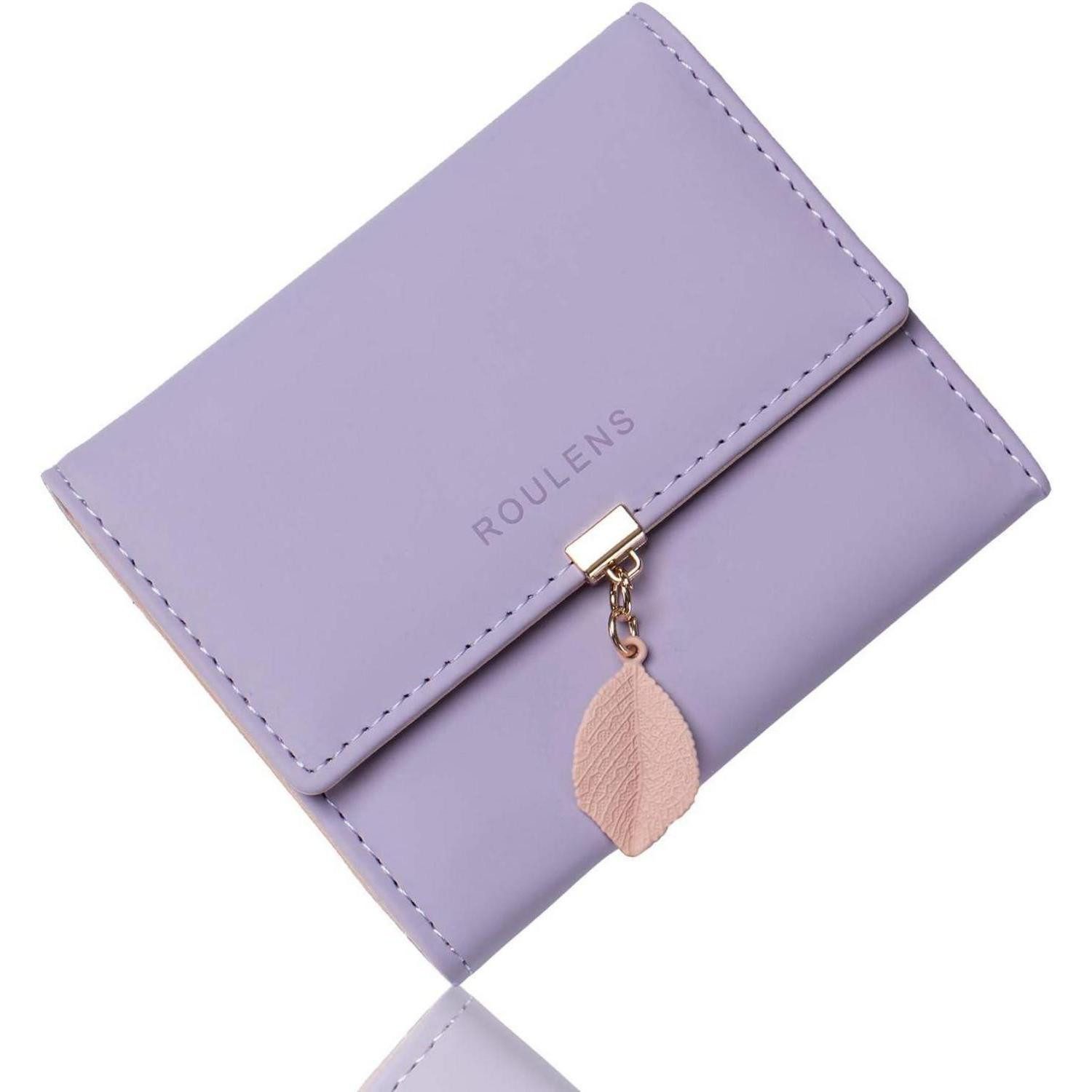 Geldbörse Damen Geldbeutel RFID Blockierung PU Leder Brieftasche Klein und