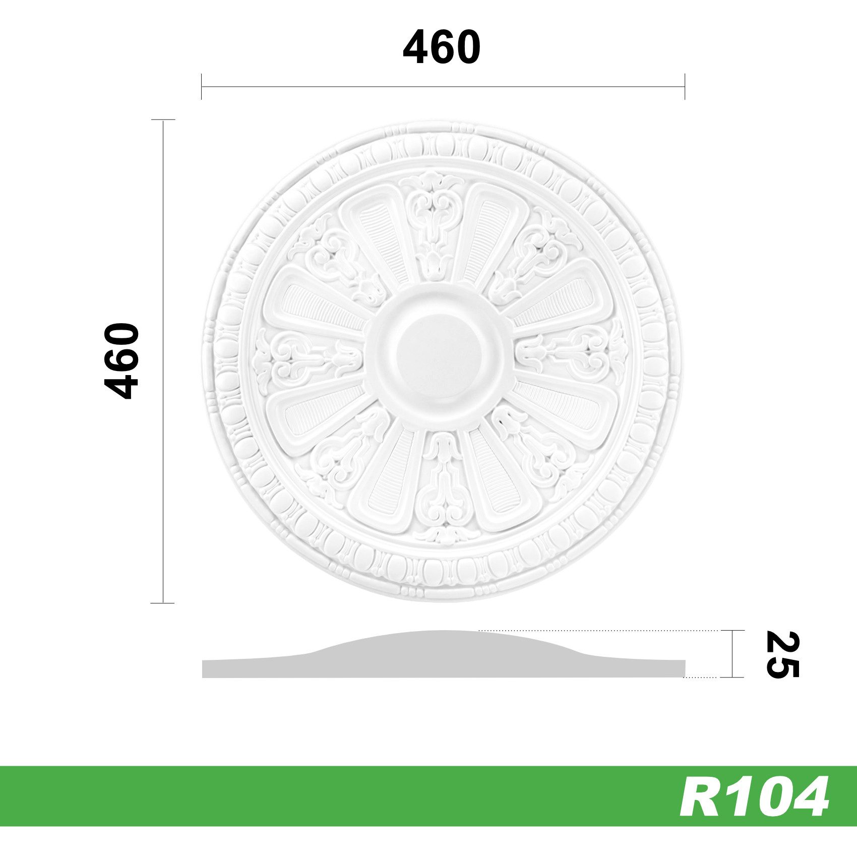 Grand Decor Wanddekoobjekt R104 (Stuckrosette aus günstig online kaufen