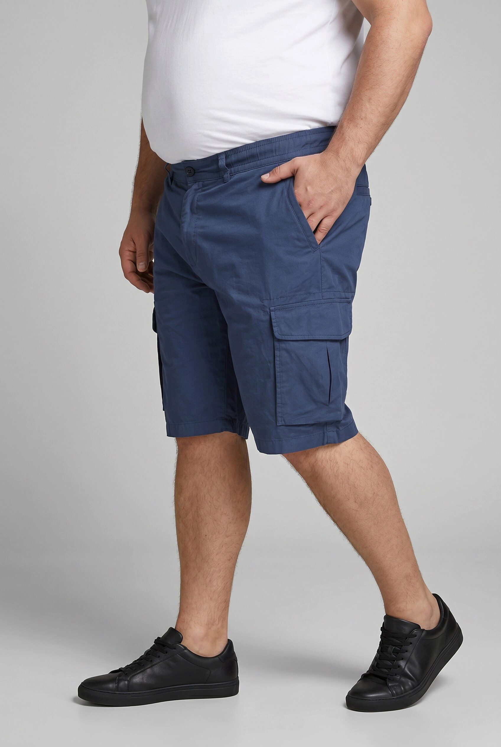Men Plus Bermudas Cargo-Bermuda Bauchfit Relaxed Fit – Bild 4 von 5