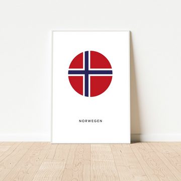 NORDIC WORDS Poster Norwegen Kreis